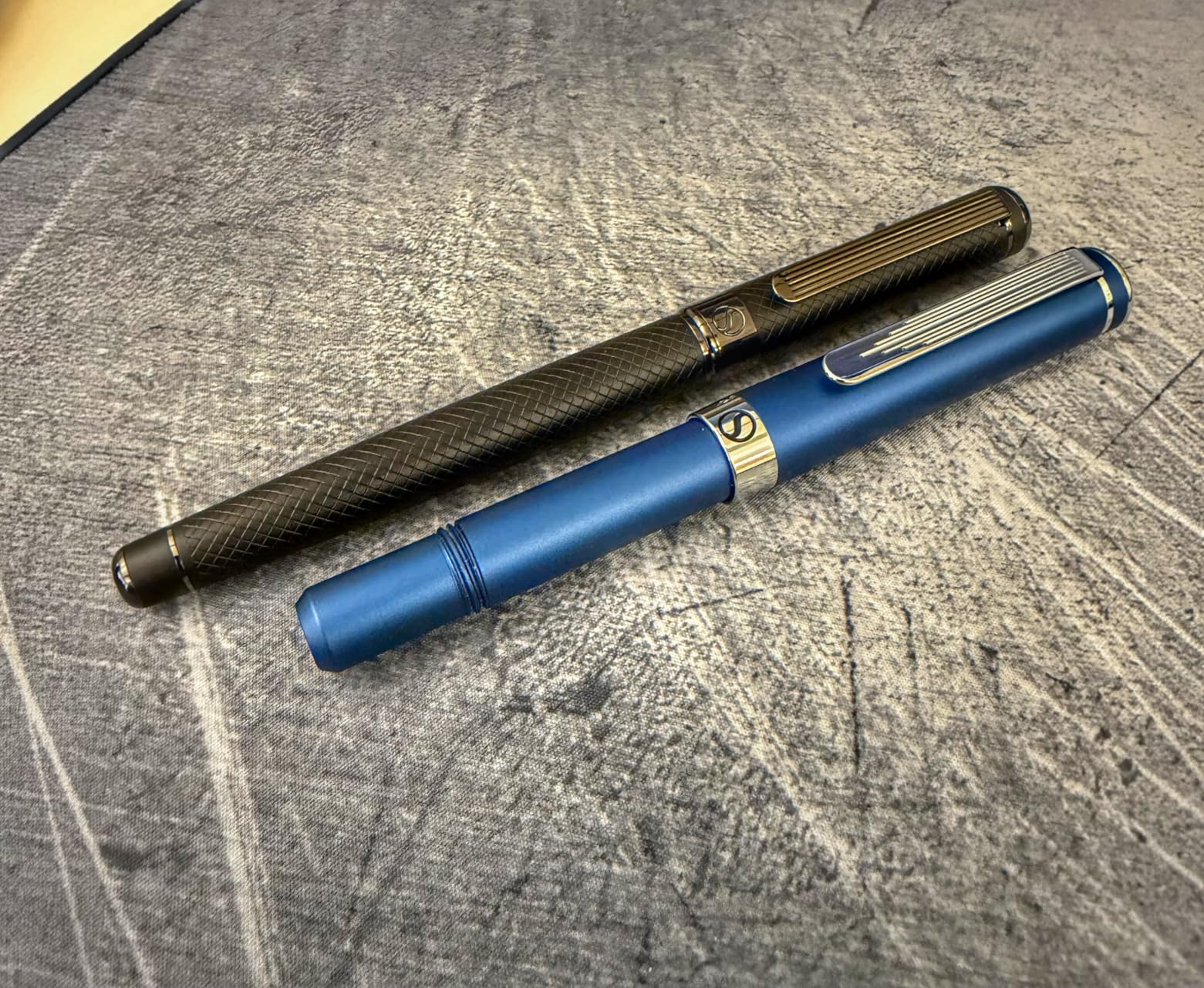 Scriveiner All Black Rollerball Pen - Stunning Luxury All Metal Matt Black Pen, Schmidt Ink Refill, Best Roller Ball Gift Set for Men & Women, Professional, Executive Office, Custom Name Engraving customer photo 1