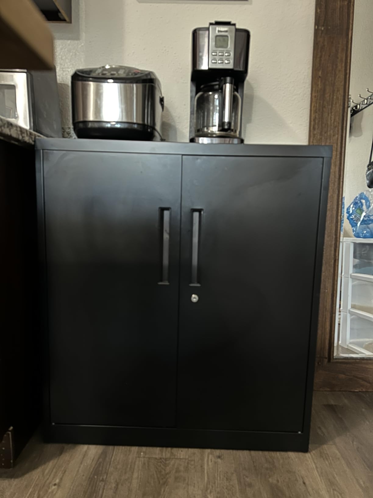 INTERGREAT Metal Storage Cabinet with Wheels, 73