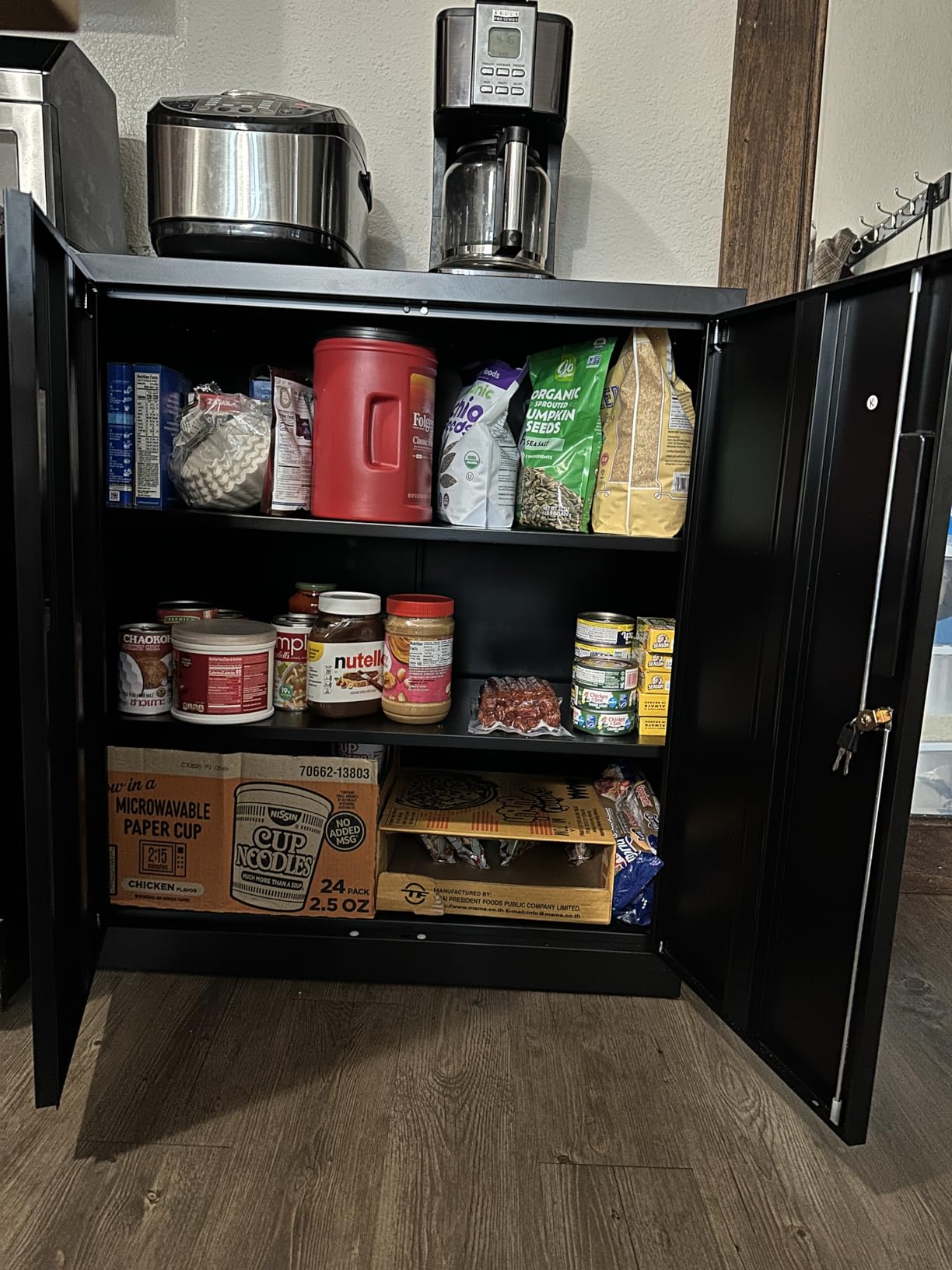INTERGREAT Metal Storage Cabinet with Wheels, 73