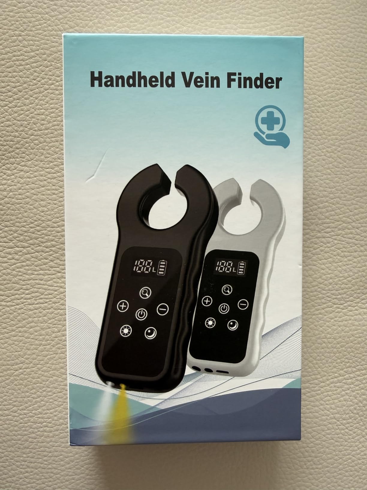 KSWEGKC Vein Finder for IV Access, 1-188 Brightness, 18 LEDs - Black | Rechargeable Handheld Vein Light with 3 Light Modes, Digital Display, All-Skin Compatibility, Vein Locator for Nurses customer photo 1