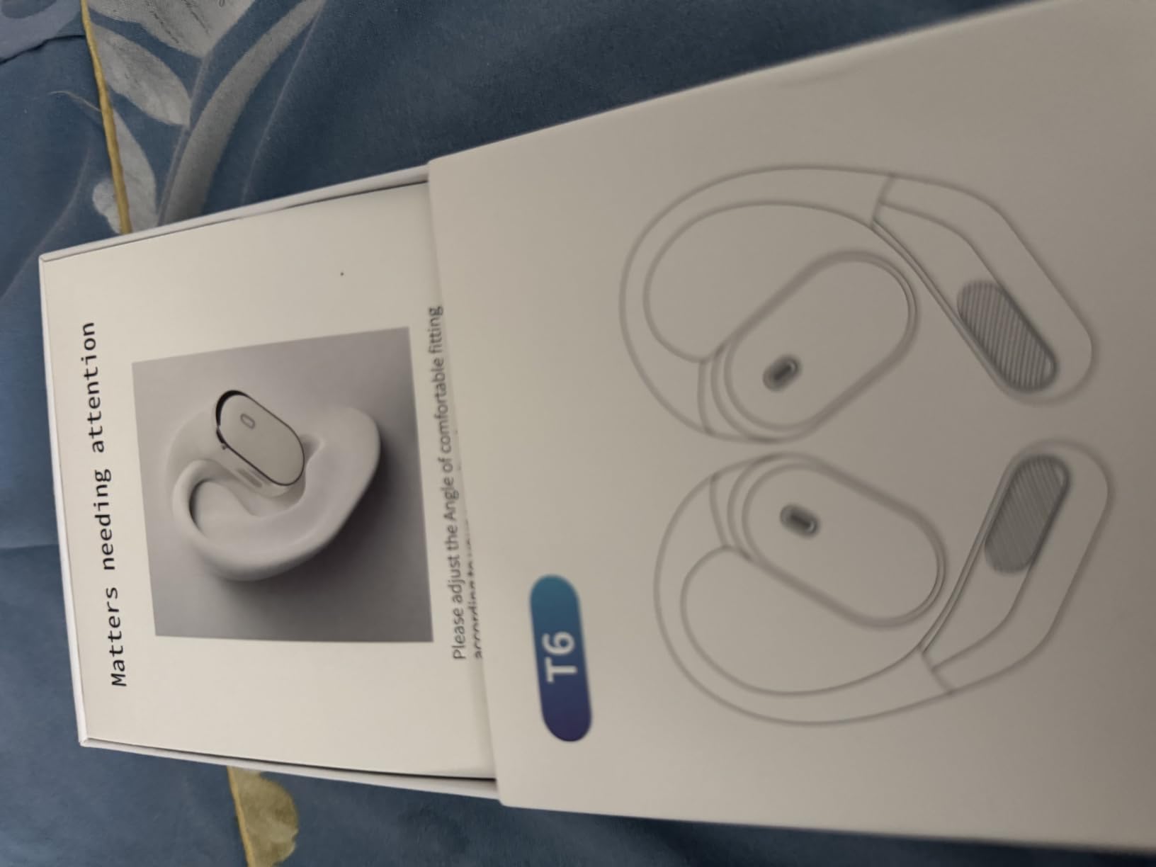 Open Ear Wireless Earbuds Bluetooth Headphones, 80H Playtime Stereo Ear Buds with ENC Noise Cancelling, Fast Charging, IPX7 Waterproof Sports Earphones with Earhook for Running/Workouts (Black) customer photo 1