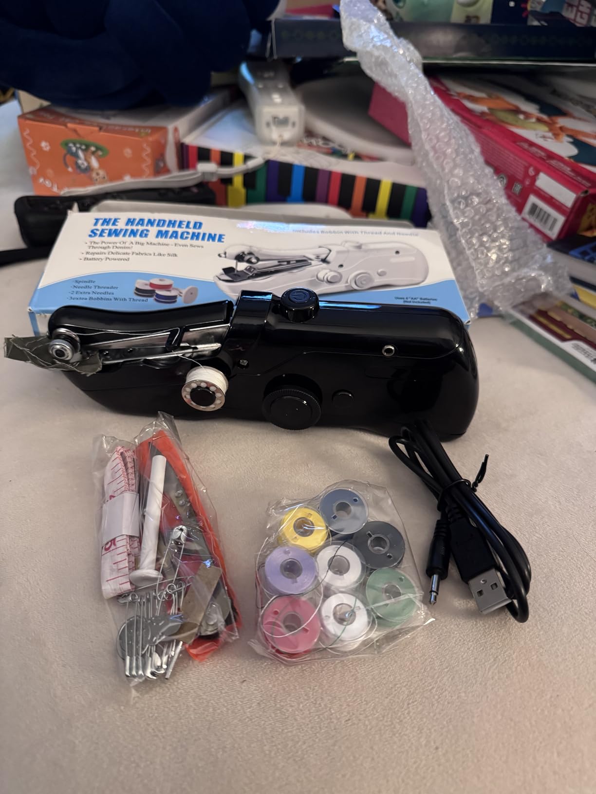 Portable Handheld Sewing Machine for Adults - Mini Hand Held Sewing Machine for Beginners customer photo 2