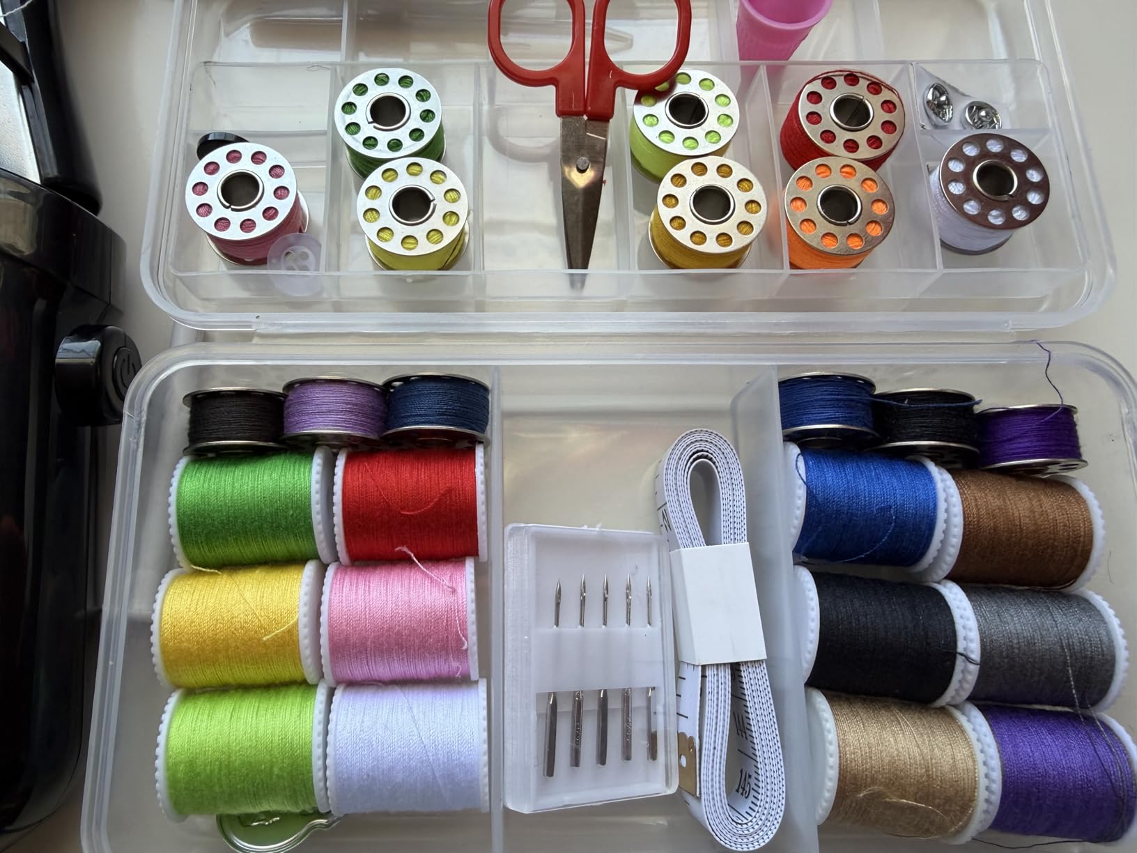 Portable Mini Sewing Machine for Beginners, Hand Held Sewing Machine with Sewing Kit and Storage Case customer photo 1