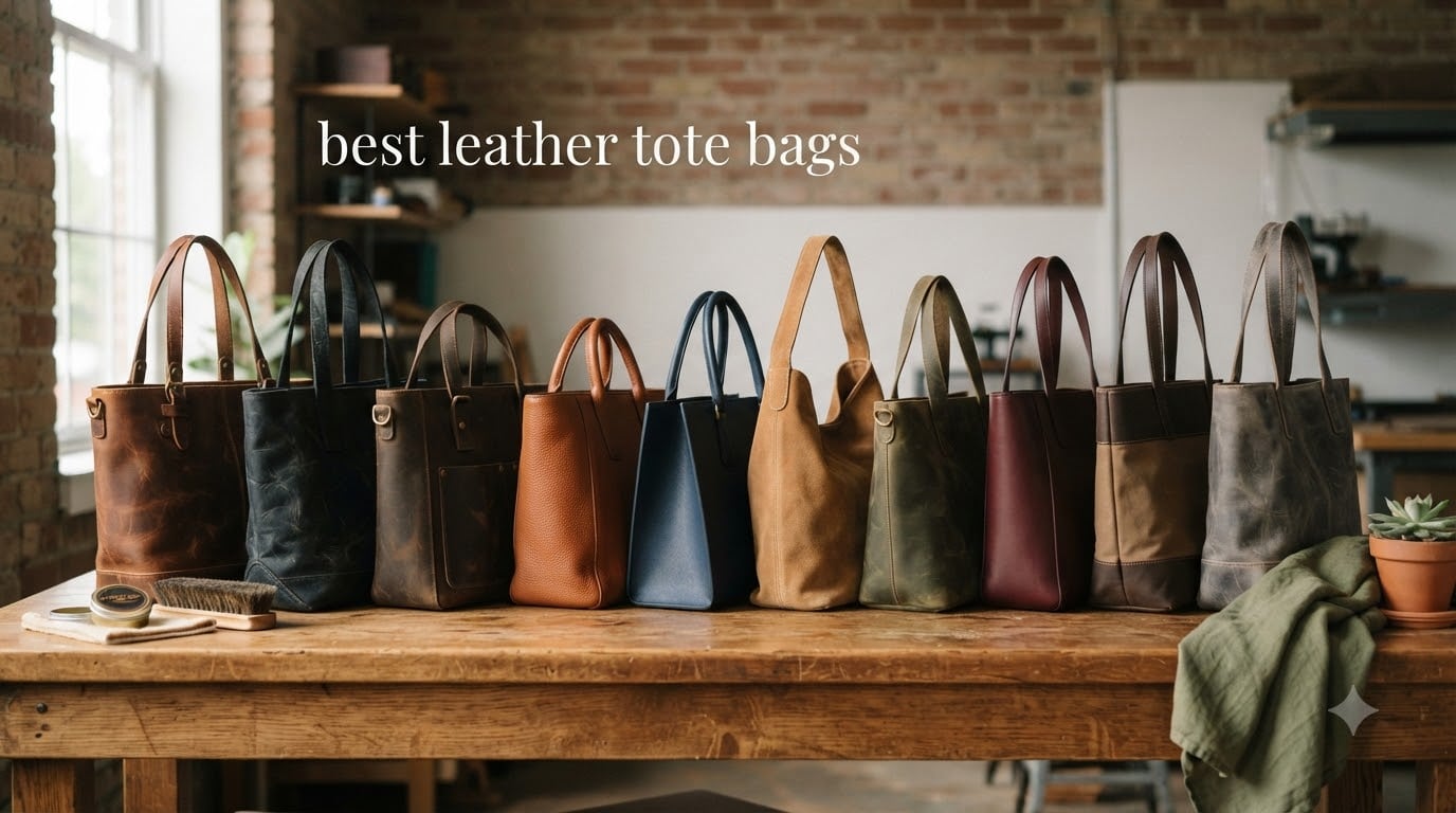 best leather tote bags