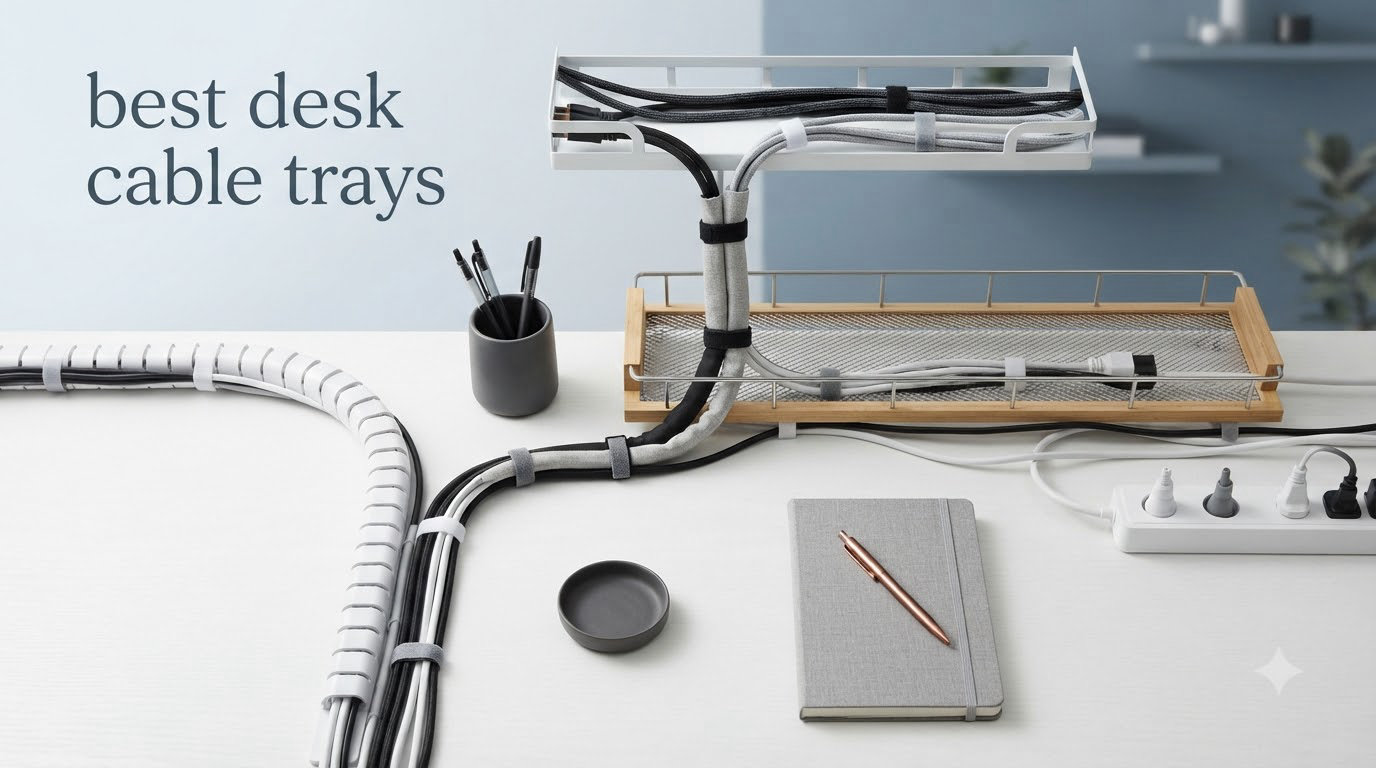 best desk cable trays