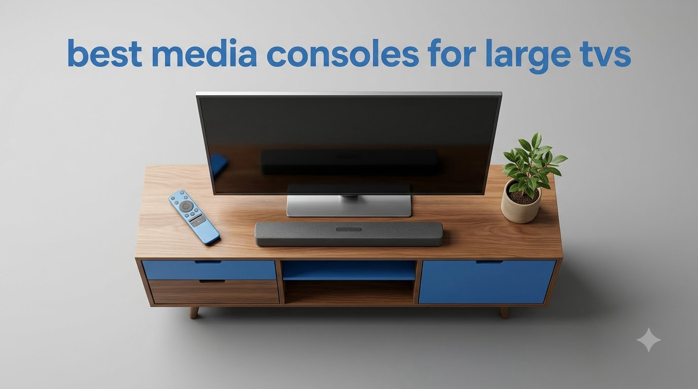 best media consoles for large tvs