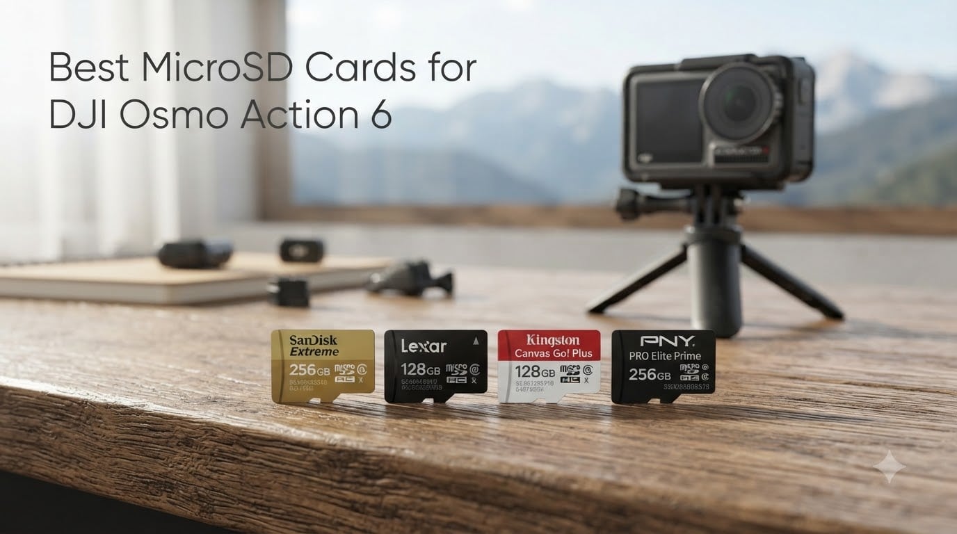 Best MicroSD Cards for DJI Osmo Action 6
