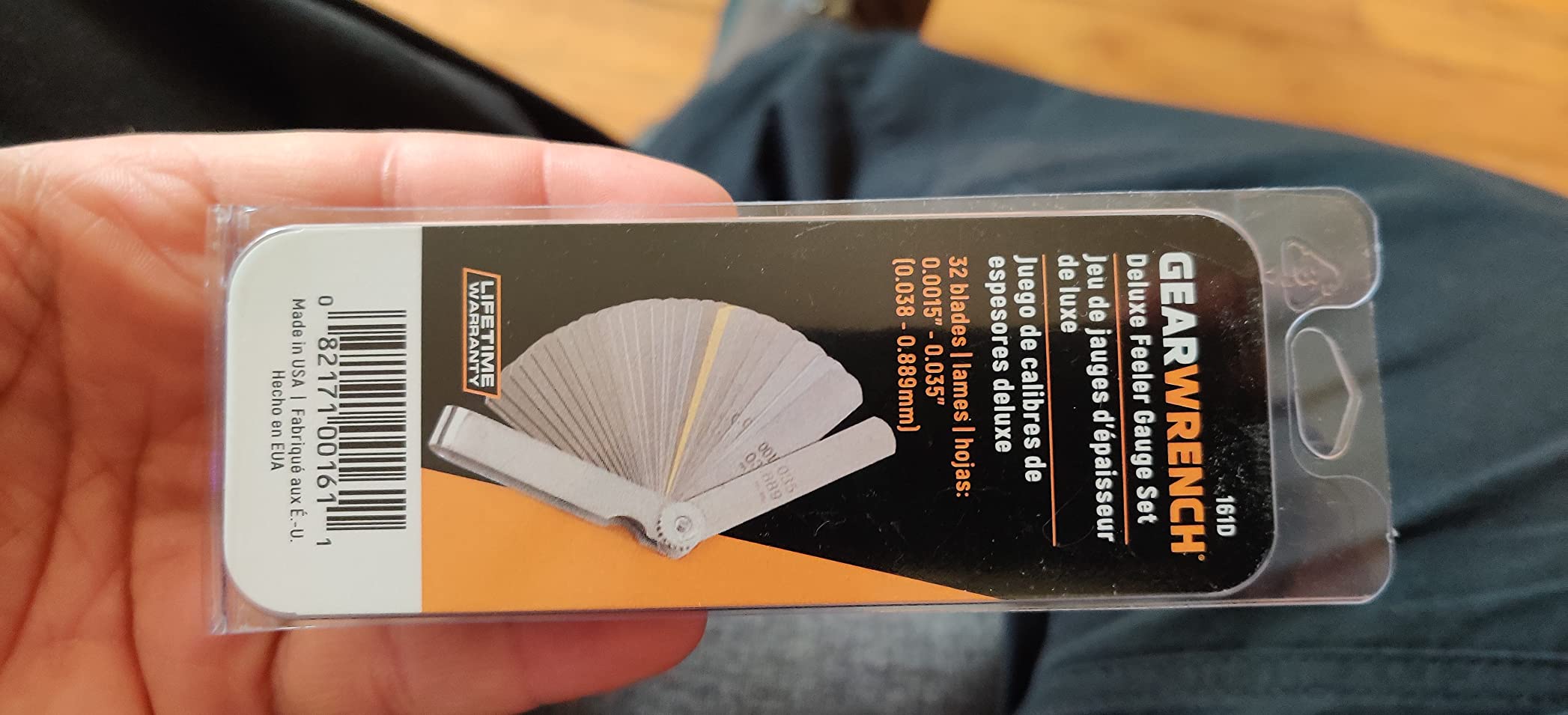 GEARWRENCH 32 Blade Deluxe SAE/Metric Feeler Gauge | 161D customer photo 2