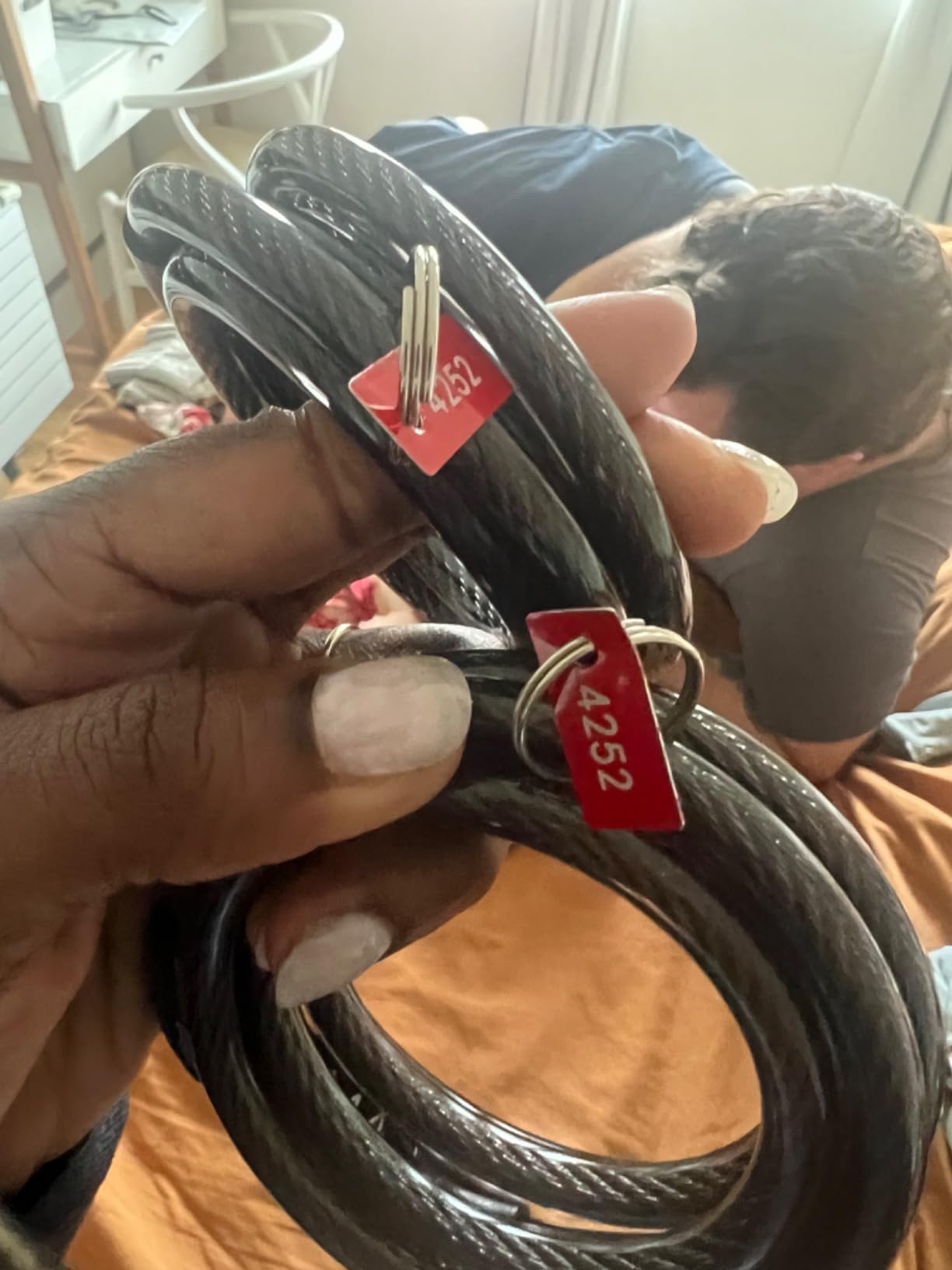 Master Lock Combination Cable Bike Lock 4-Foot Long Bicycle Lock, 8143D customer photo 1