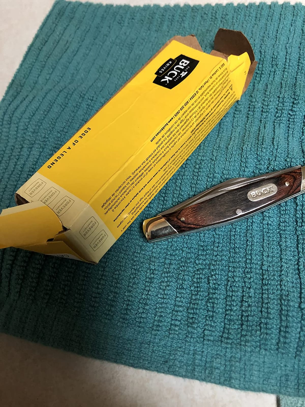 Buck Knives 373 Trio 3-Blade Folding Pocket Knife, Woodgrain, 1.9 oz | 420J2 Clip, Spey, and Sheepsfoot Blades, Woodgrain Inlay Handle with Nickel Silver Bolsters, Lightweight EDC Folding Knife customer photo 1