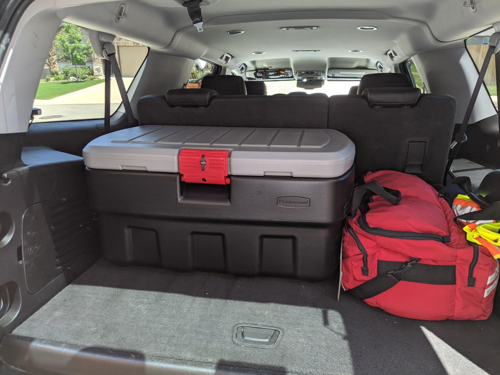Rubbermaid ActionPacker Lockable Storage Box, 35 Gal, Grey and Black, Outdoor, Industrial, Rugged customer photo 2