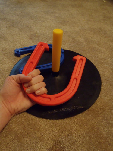 Champion Sports Indoor/Outdoor Horseshoe Set Red customer photo 1