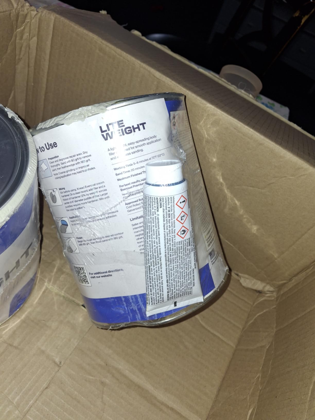 Evercoat Lite Weight Body Filler - Clog-Free Body Filler for Aluminum, Fiberglass & More - 128 Fl Oz customer photo 2