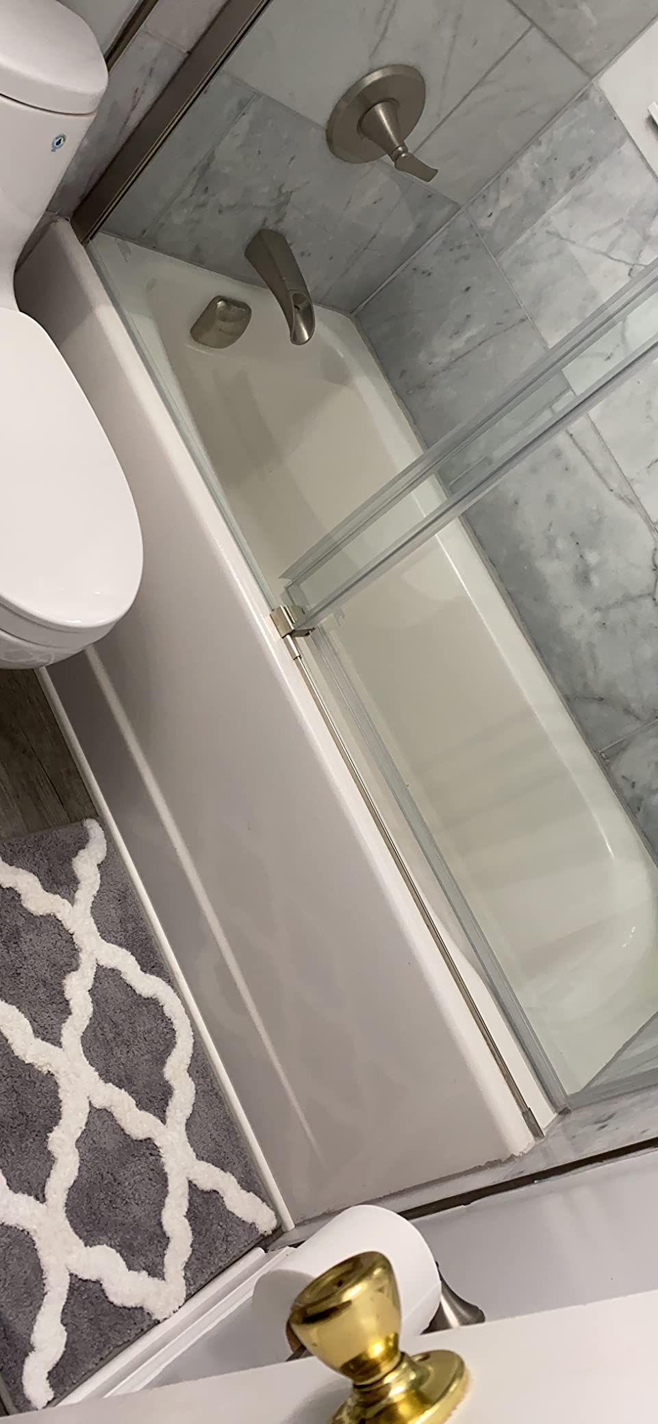 American Standard 2460002.020 Cambridge Americast 60 x 32-Inch Integral Apron Bathtub With Left-Hand Outlet, White customer photo 2
