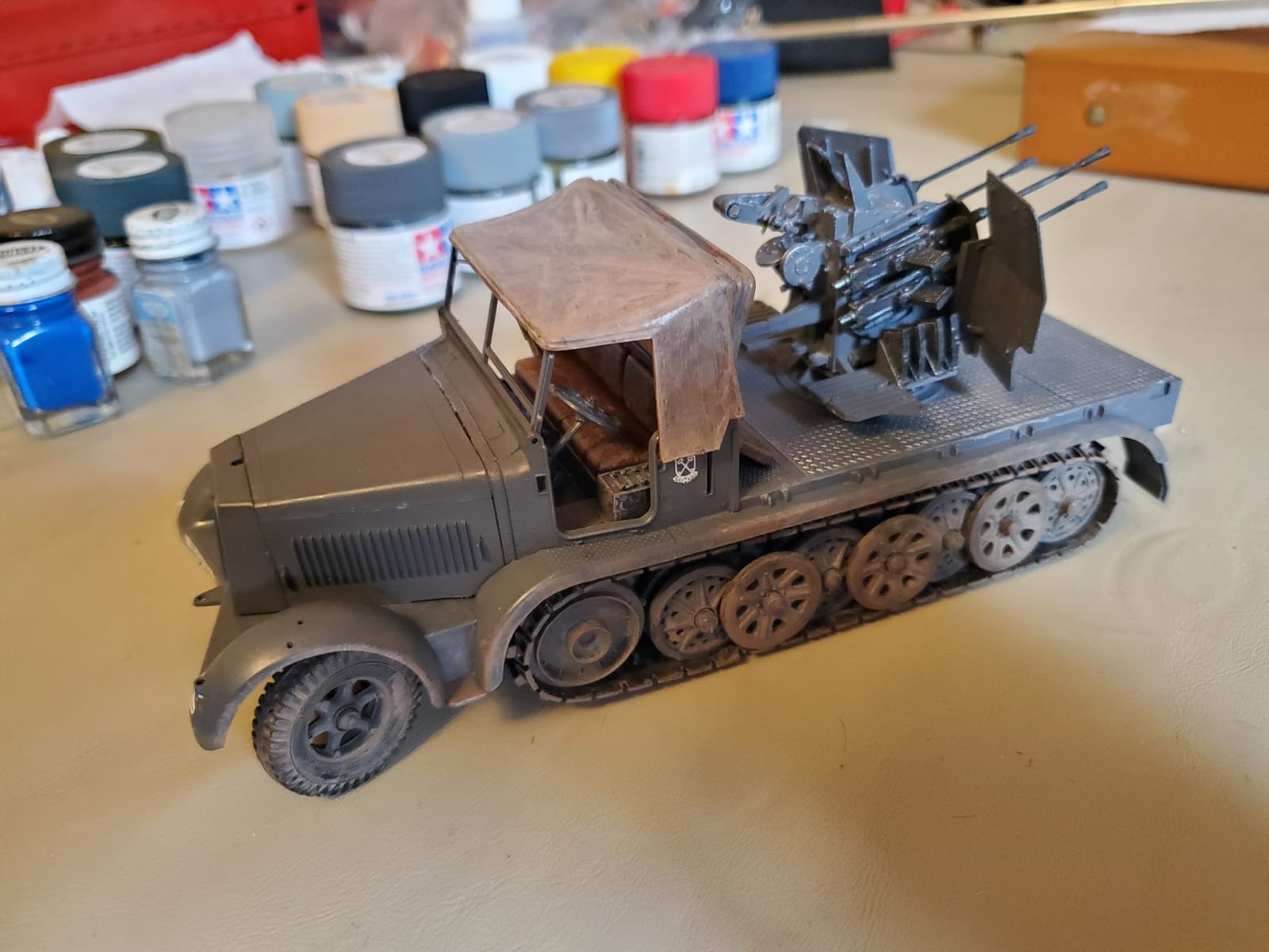Tamiya 35050 1/35 German 8T Half Track SDKFZ 7/1 Plastic Model Kit customer photo 2