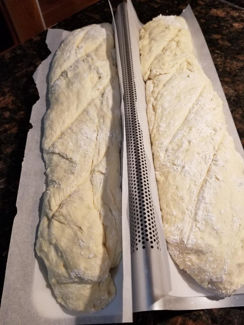 USA Pan Bakeware Aluminum Perforated Nonstick French Baguette Bread Pan, 3-Loaf customer photo 2