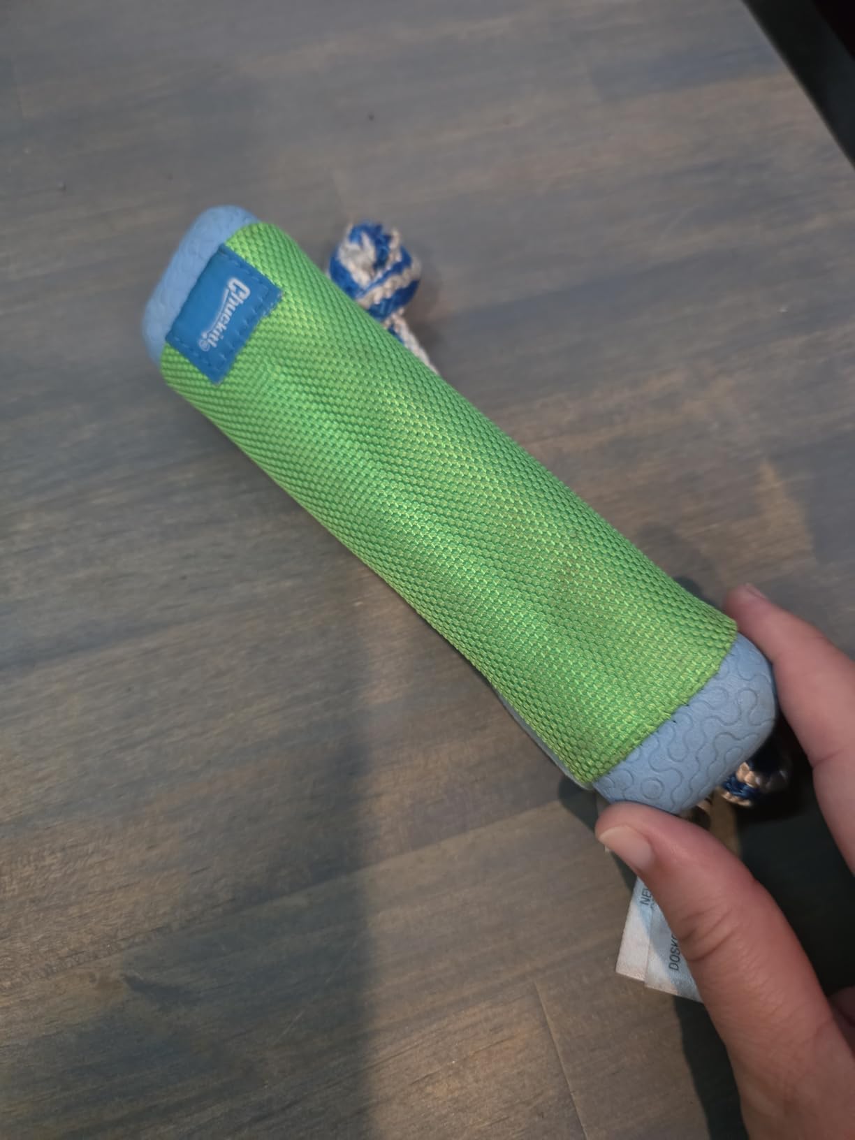 Chuckit! Amphibious Bumper Fetch and Float Toy | Floats in Water & Keeps Dogs Busy with Interactive Fetch Play; Made of Tough Rubber, Nylon & Foam with Non-Slip Rope Handle customer photo 1