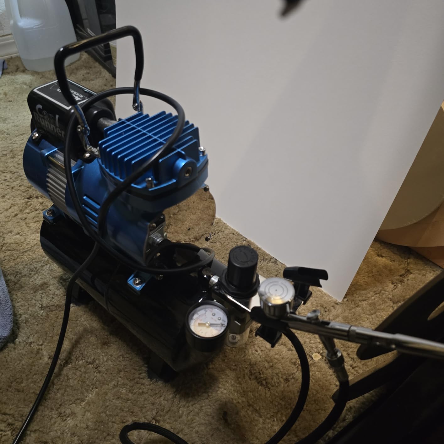 Iwata-Medea Eclipse HP CS Airbrush Set with Cool Runner II Dual Fan Air | Tank Compressor System Kit, 12 Color Acrylic Airbrush Paint Artist Set, Hose, Holder, Cleaning Pot, Mixing Cups, How-to Guide customer photo 2