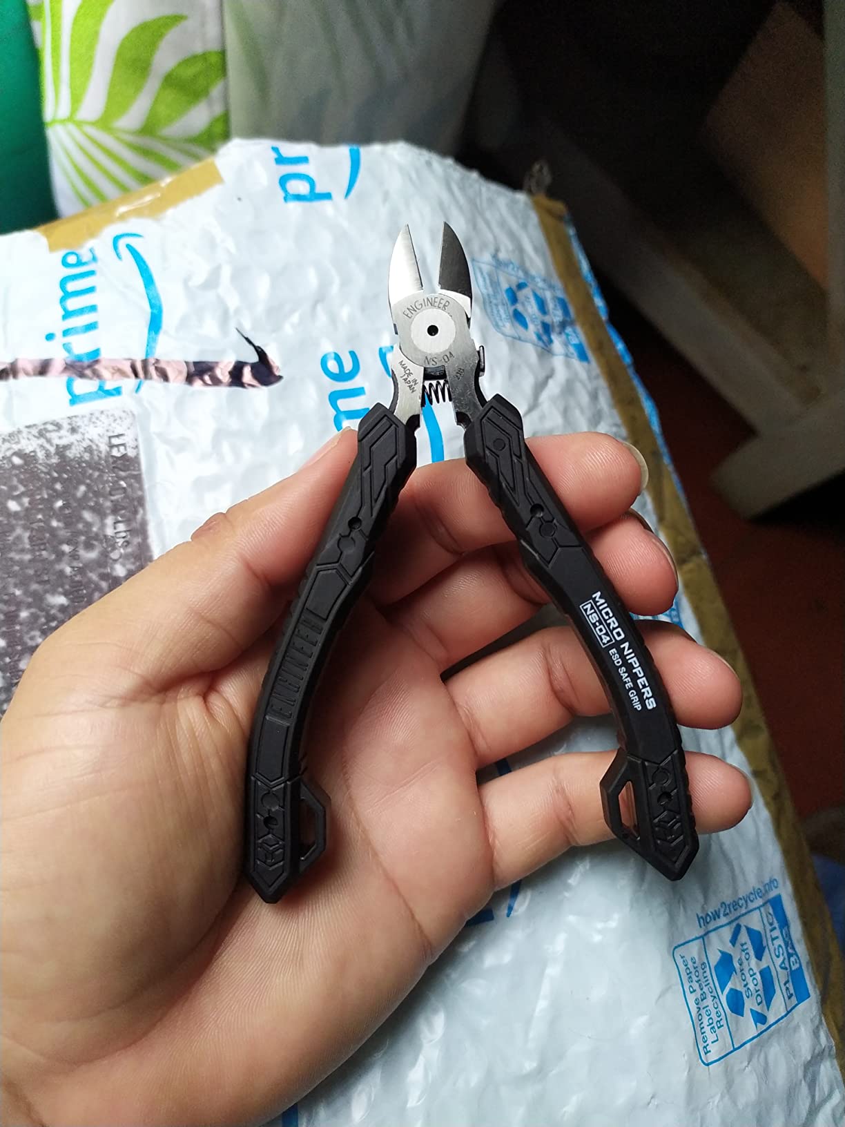 NS-06 Precision Mini Flush Cutters Micro Nippers Made in Japan, ESD Safe, 112mm customer photo 1