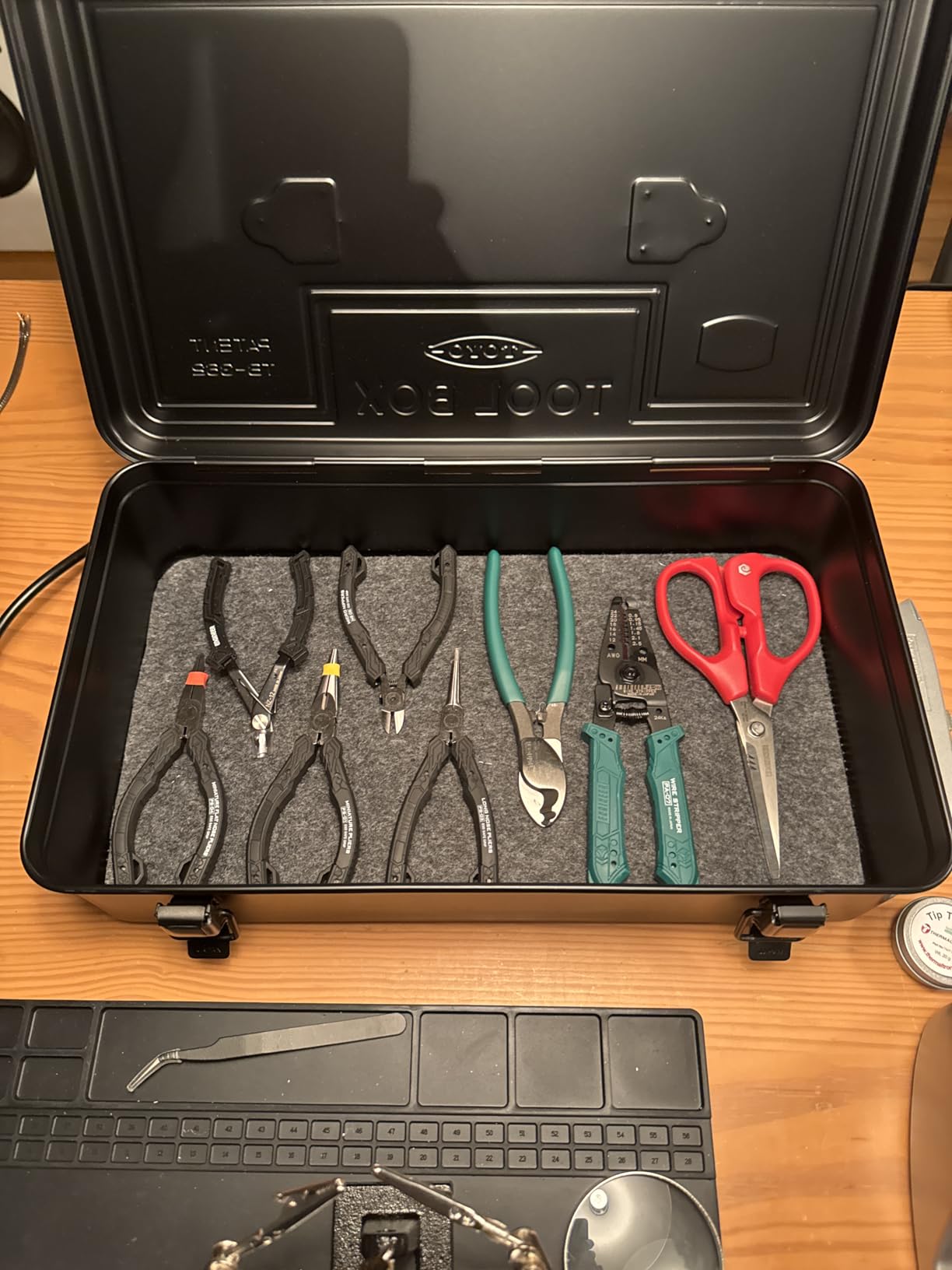 NS-06 Precision Mini Flush Cutters Micro Nippers Made in Japan, ESD Safe, 112mm customer photo 2