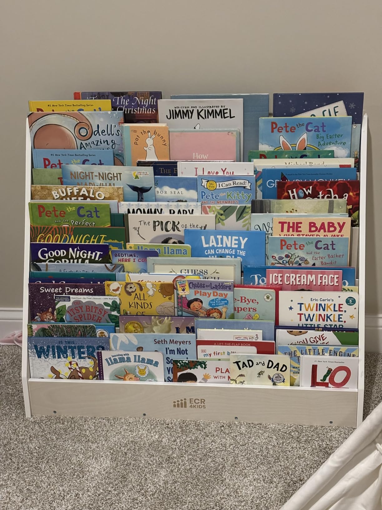 ECR4Kids 5-Shelf Wooden Book Display, Single-Sided Bookshelf, Natural, GREENGUARD Gold Certified customer photo 1