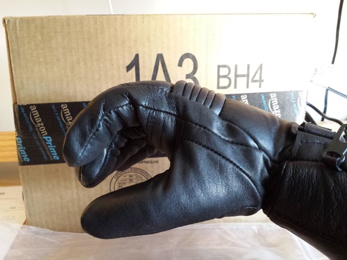 Jackets 4 Bikes Winter Motorcycle Gloves, Premium Biker Sheep Leather Thinsulate Warm Cold Weather Water Resistance Windproof Gauntlet for Men and Women customer photo 2