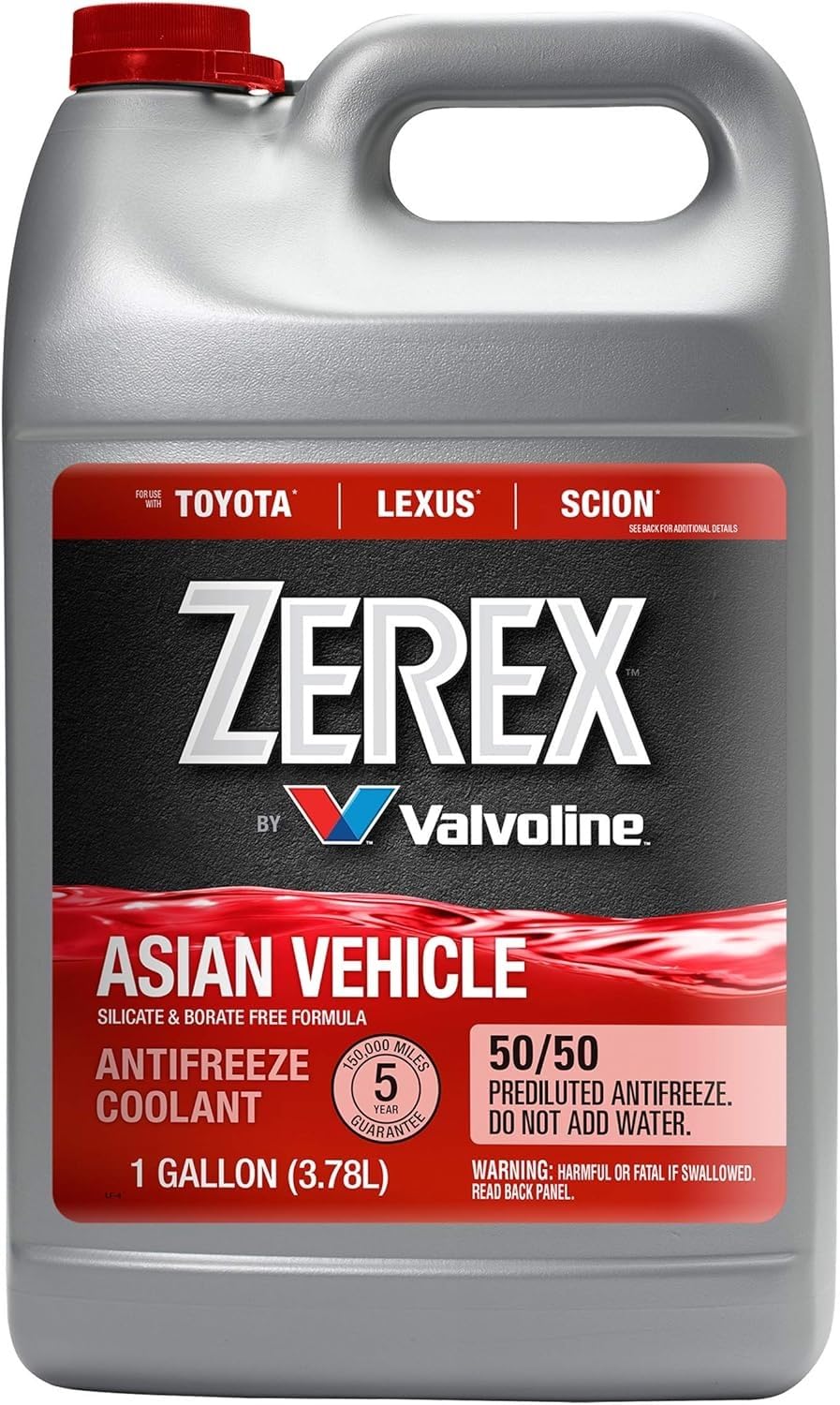 Zerex Asian Vehicle Red Silicate and Borate Free 50/50 Prediluted Ready-to-Use Antifreeze/Coolant 1 GA customer photo 1