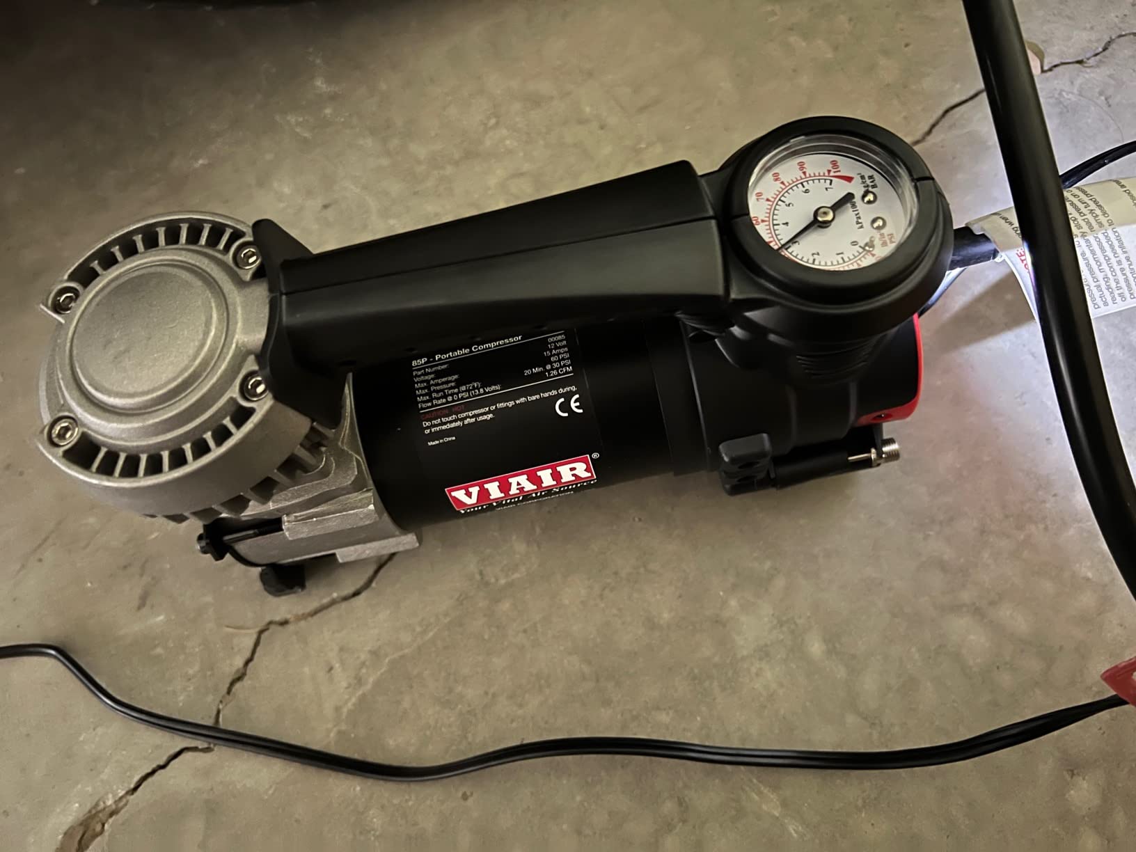 VIAIR 85P/00085 Portable Tire Inflator, 12V Air Compressor for Cars & SUVs customer photo 2