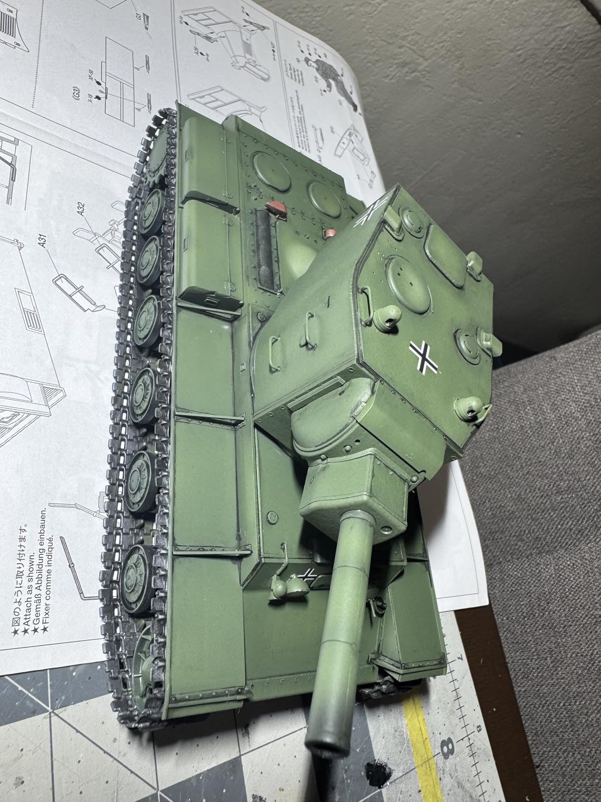 TAMIYA 1/35 Russian Heavy Tank KV-2 TAM35375 Plastic Models Armor/Military 1/35 customer photo 1