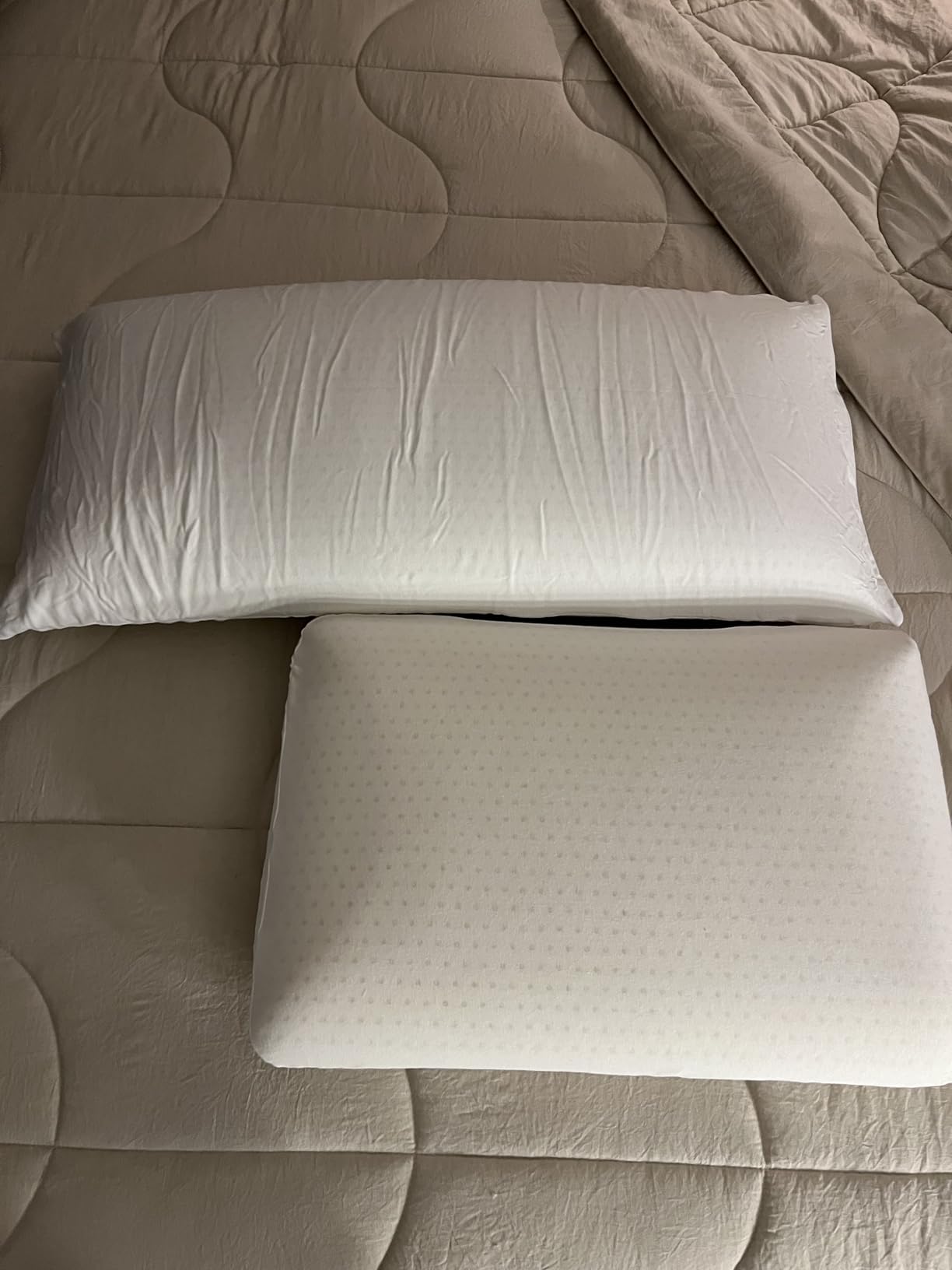 ORGANIC TEXTILES Natural Latex Bed Pillow with GOTS Certified Organic Cotton Cover - (Standard, Medium) - Pack of 1 customer photo 2