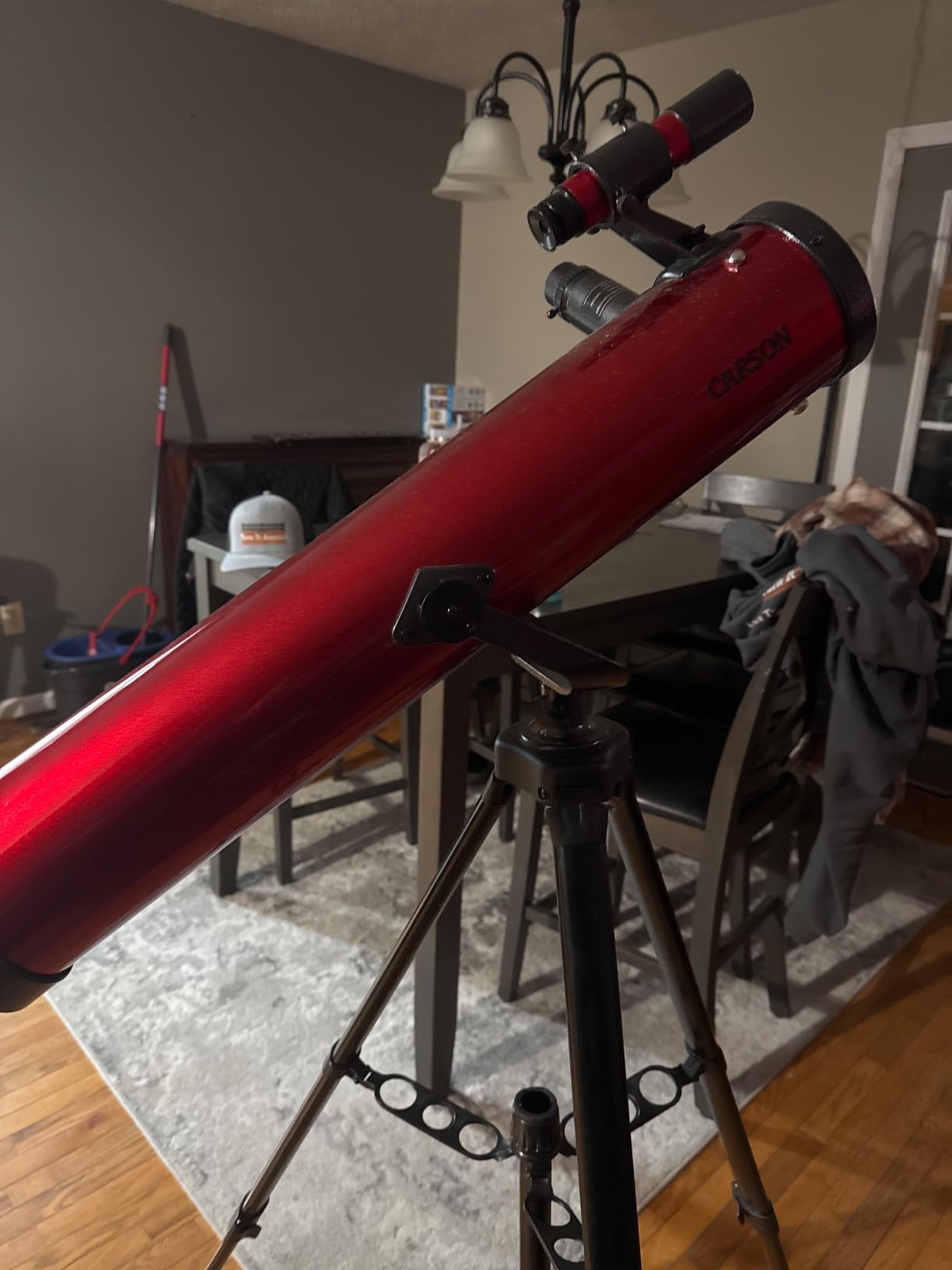 Carson Red Planet 35-78x76mm Newtonian Reflector Telescope (RP-100), Red customer photo 2