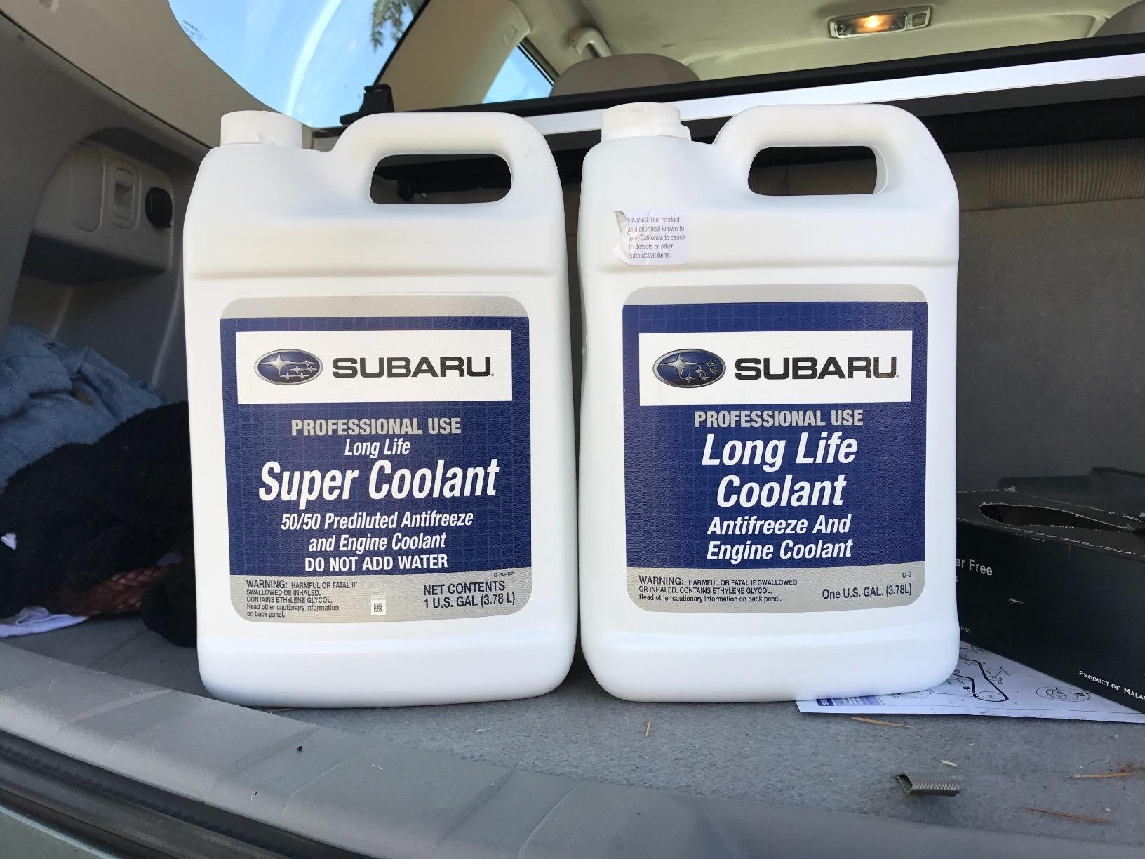 Subaru Genuine Super Coolant Blue Prediluted SOA868V9272 1 Gallon Pre Mixed 50/50 2009 and Newer Ascent BRZ Crosstrek Forester Impreza Legacy Outback WRX customer photo 1