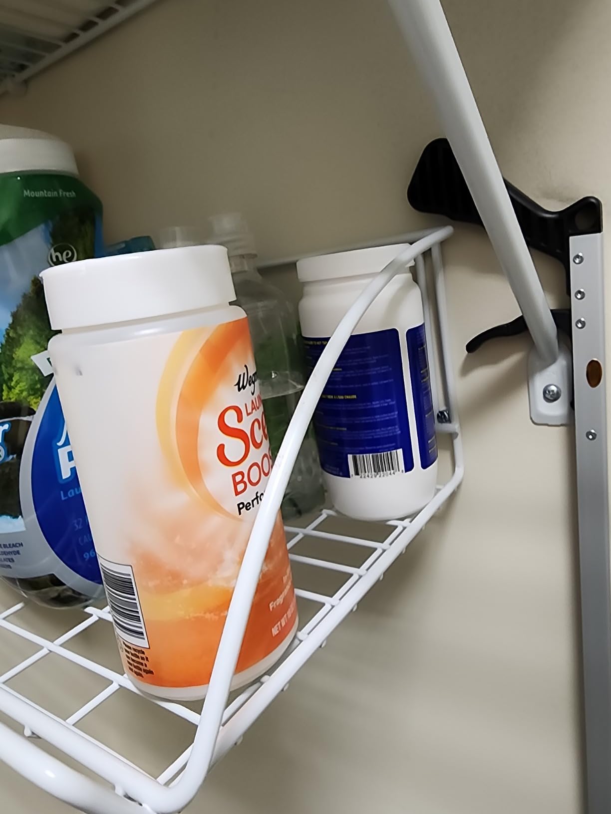 ClosetMaid 8278 18-Inch Wide Laundry Utility Hanger Shelf, White customer photo 1
