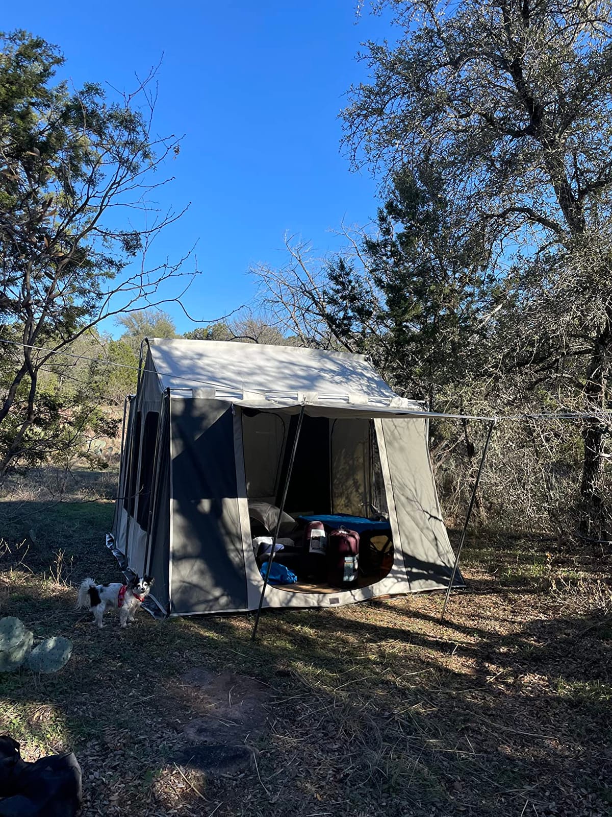 12x9 Canvas Cabin Camping Tent customer photo 1