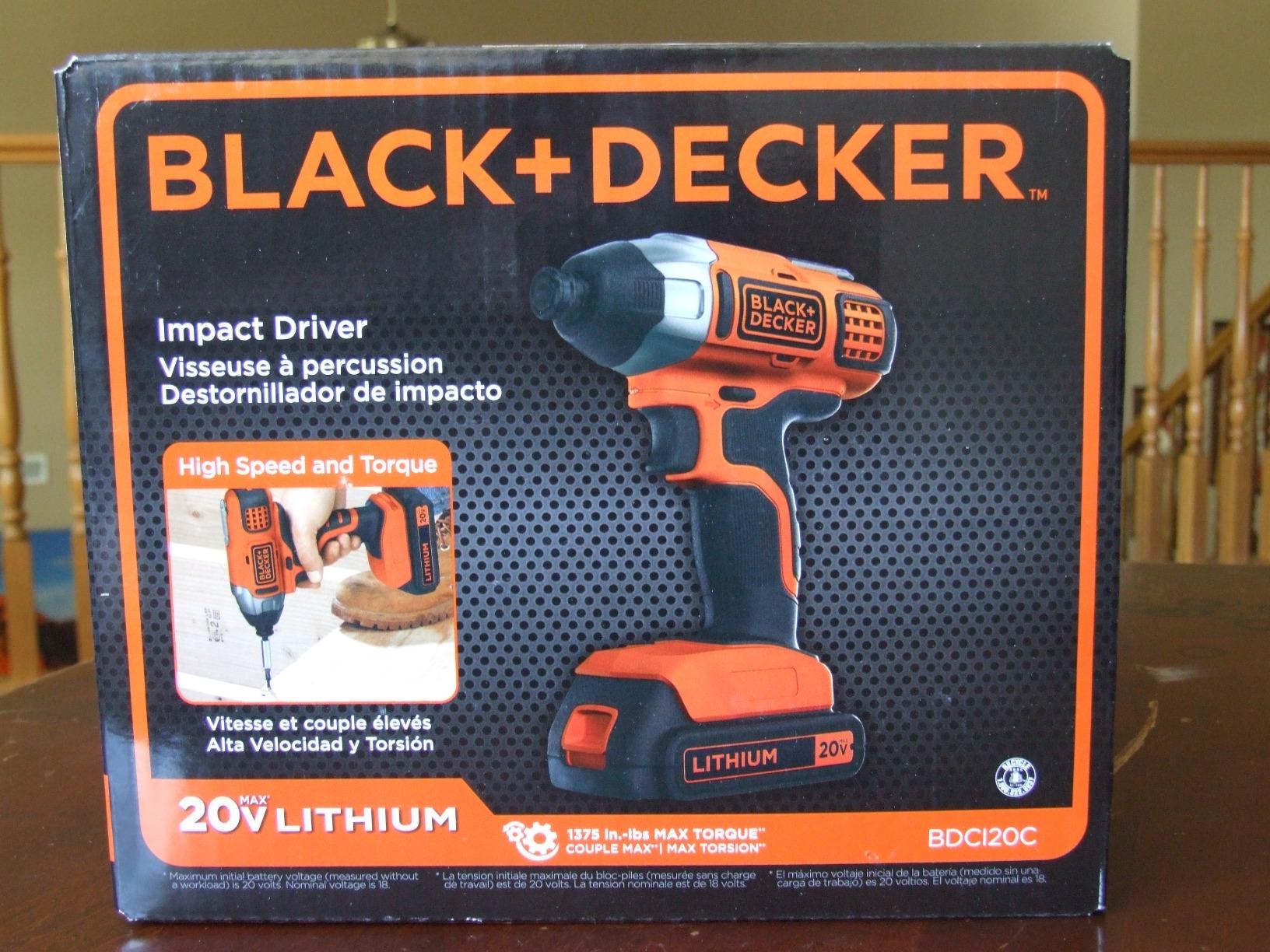 BLACK+DECKER 20V MAX* POWERCONNECT 1/4 in. Cordless Impact Driver Kit (BDCI20C) customer photo 2
