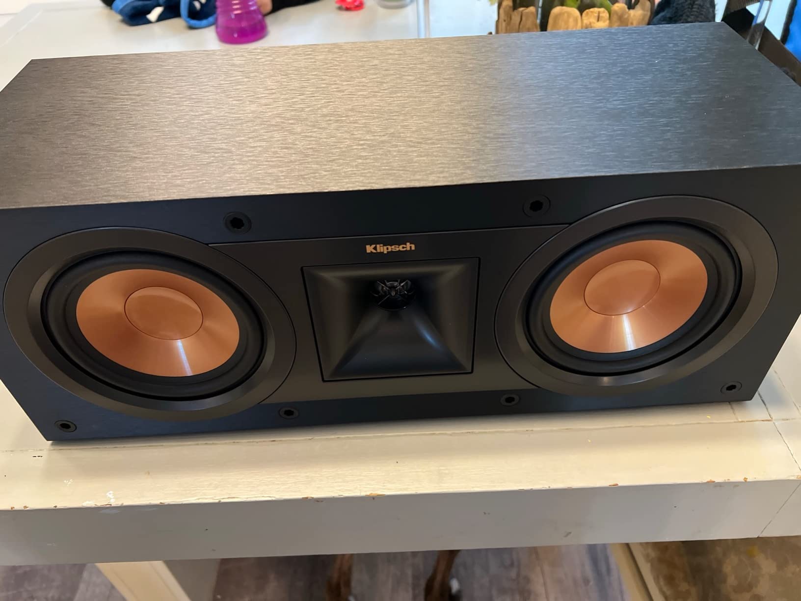 Klipsch Reference R-25C Reference Two-Way Center Channel Speaker, 400W Peak Power customer photo 1