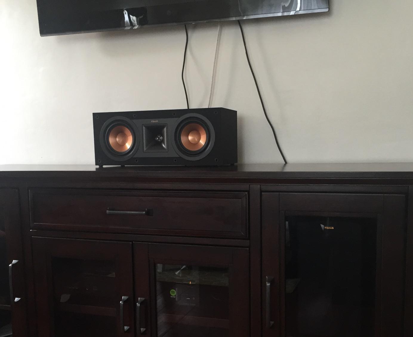 Klipsch Reference R-25C Reference Two-Way Center Channel Speaker, 400W Peak Power customer photo 2