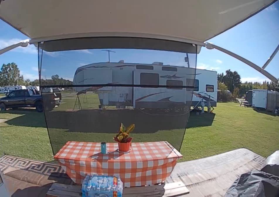 Carefree Of Colorado Drop RV Awning EZ ZipBlocker - Black Mesh RV Awning Shade Screen, Canopy Sun Blocker, Camper Accessory for Front Patio (15' x 9') customer photo 1