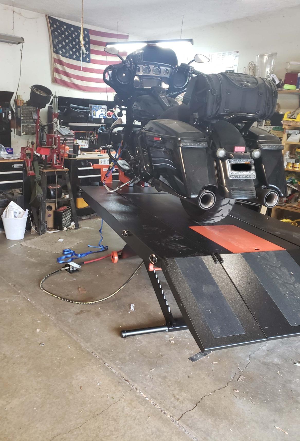 Motorcycle Lift Table, Pneumatic, 1,500 lb, ProLift, 31.25