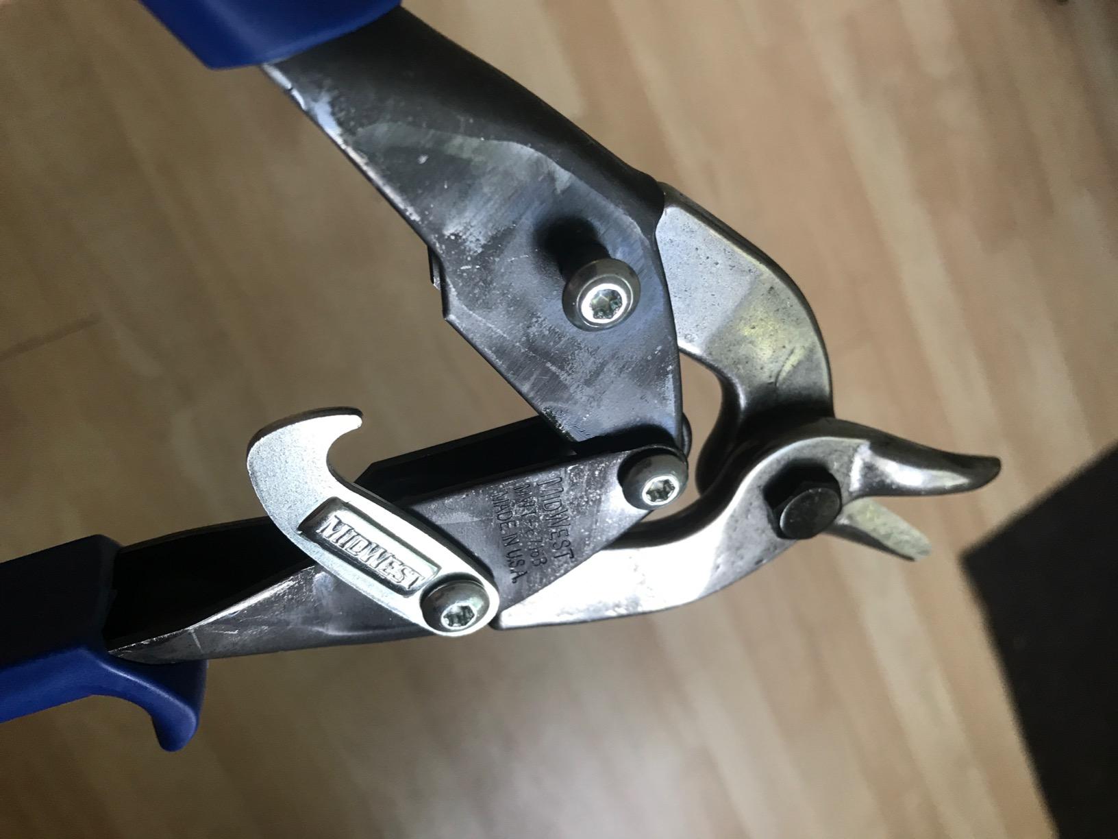 MIDWEST Bulldog Aviation Tin Snip - Straight Cut Regular Tinner Shears, Made in the USA - MWT-6716B customer photo 1