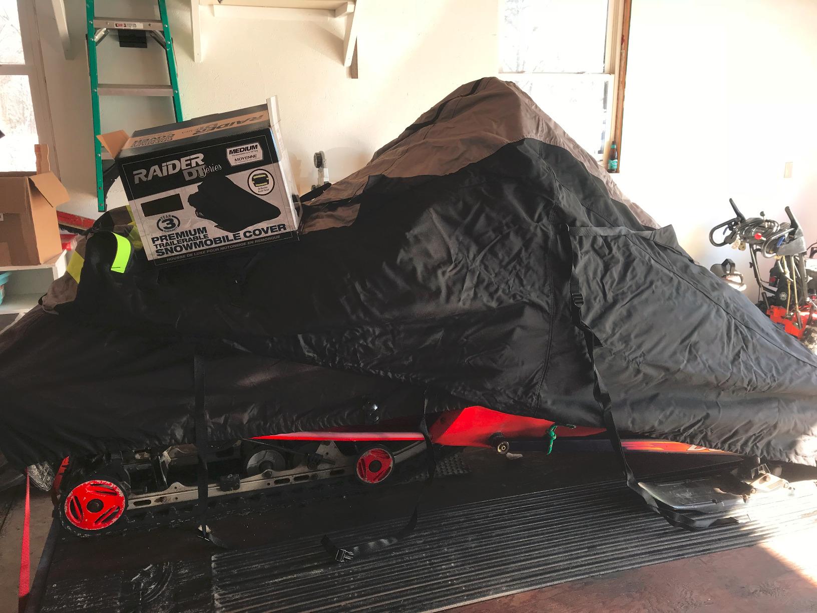 Raider 02-7746 DT-Series Premium XX-Large Heavy-Duty Snowmobile Storage Cover, black customer photo 1