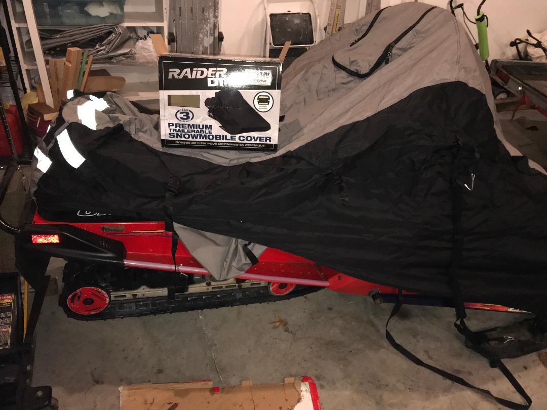Raider 02-7746 DT-Series Premium XX-Large Heavy-Duty Snowmobile Storage Cover, black customer photo 2