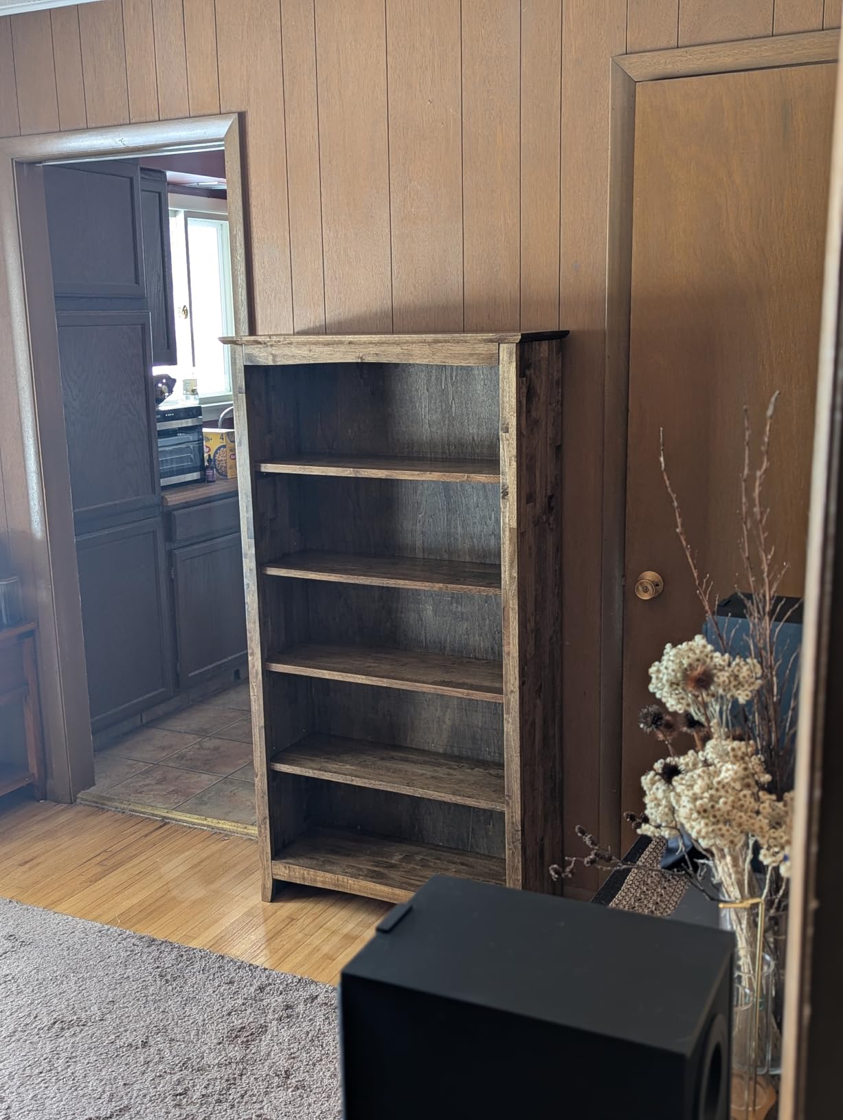 IC International Concepts Solid Wood Shaker Bookcase, 72