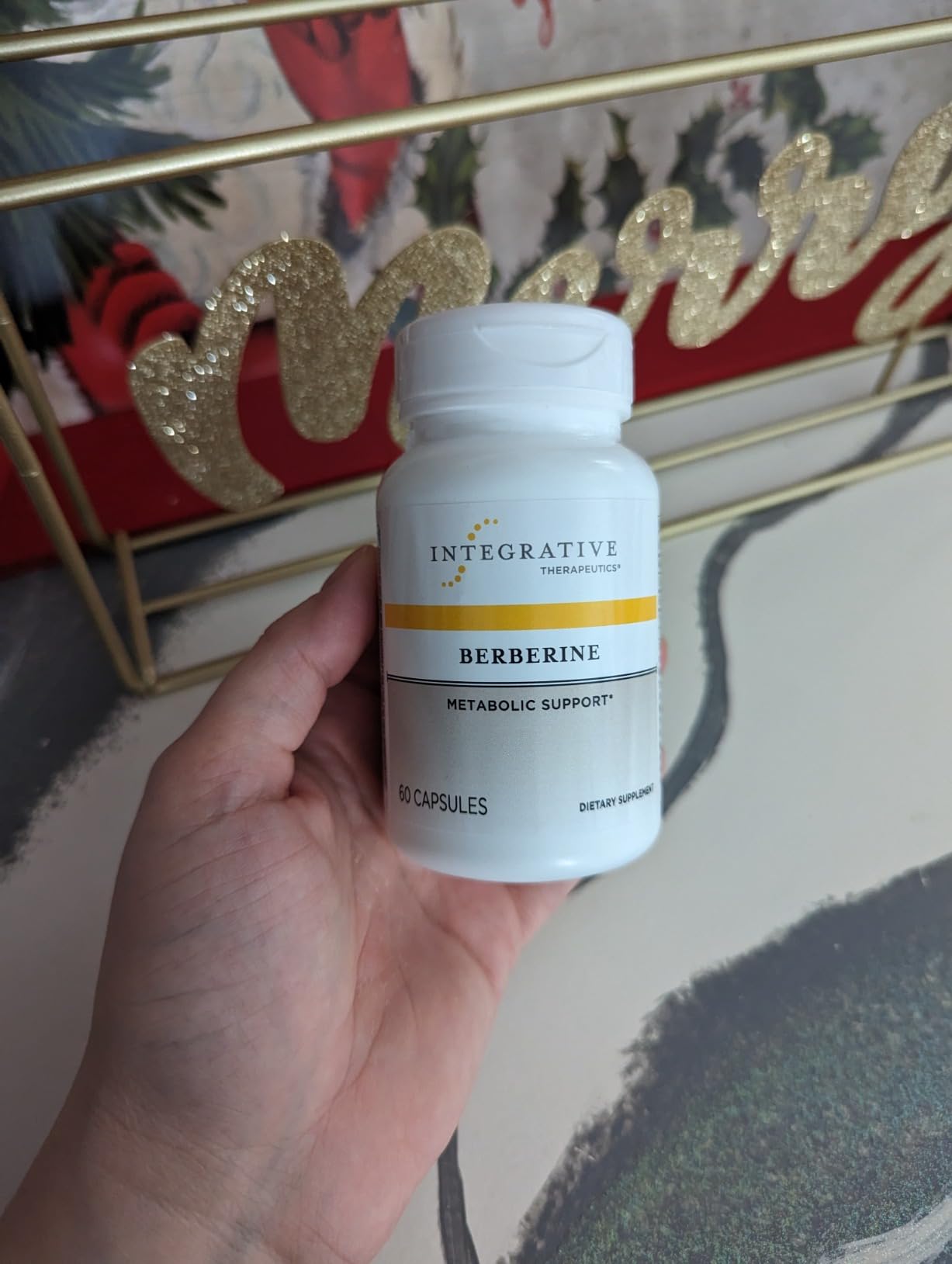 Integrative Therapeutics Berberine - 1000-1500 mg Daily - Berberine HCL Supplement for Metabolic Support - Gluten-Free & Vegan Supplements for Men & Women - 60 Capsules customer photo 1