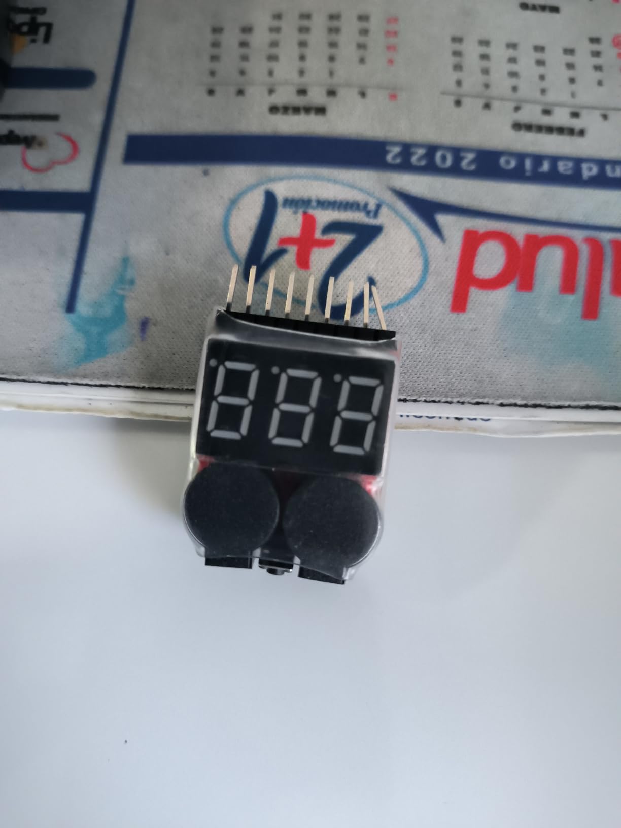 yueton Rc 1-8s Lipo Battery Tester Monitor Low Voltage Buzzer Alarm Voltage Checker with LED Indicator for Lipo LiFe LiMn Li-ion Battery customer photo 1