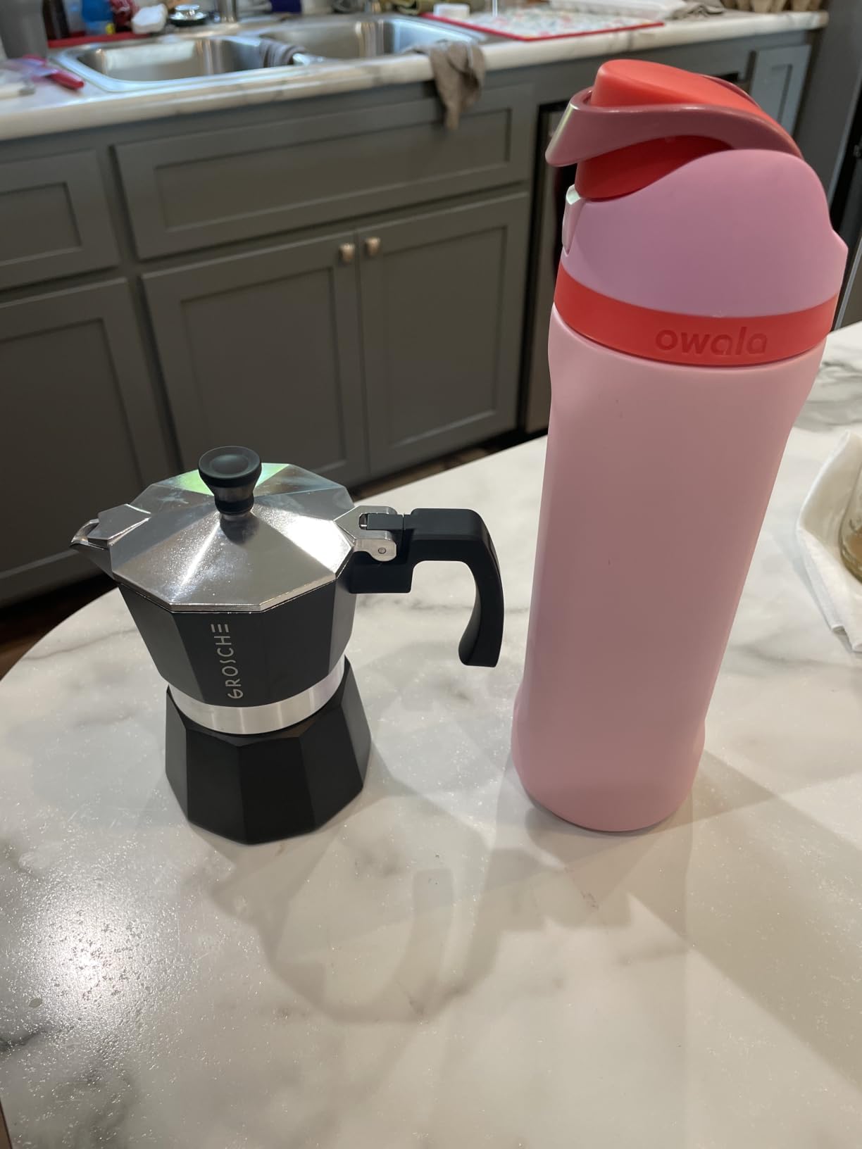 GROSCHE Milano Stovetop Espresso Maker Moka Pot 9espresso Cup 15.2oz Silver customer photo 1