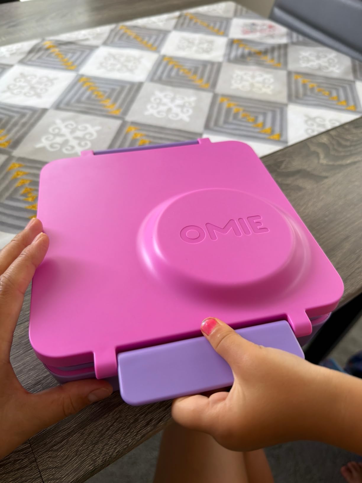 Omie OmieBox Kids Insulated Leakproof Bento Lunch Box with Food Jar (Meadow) customer photo 2