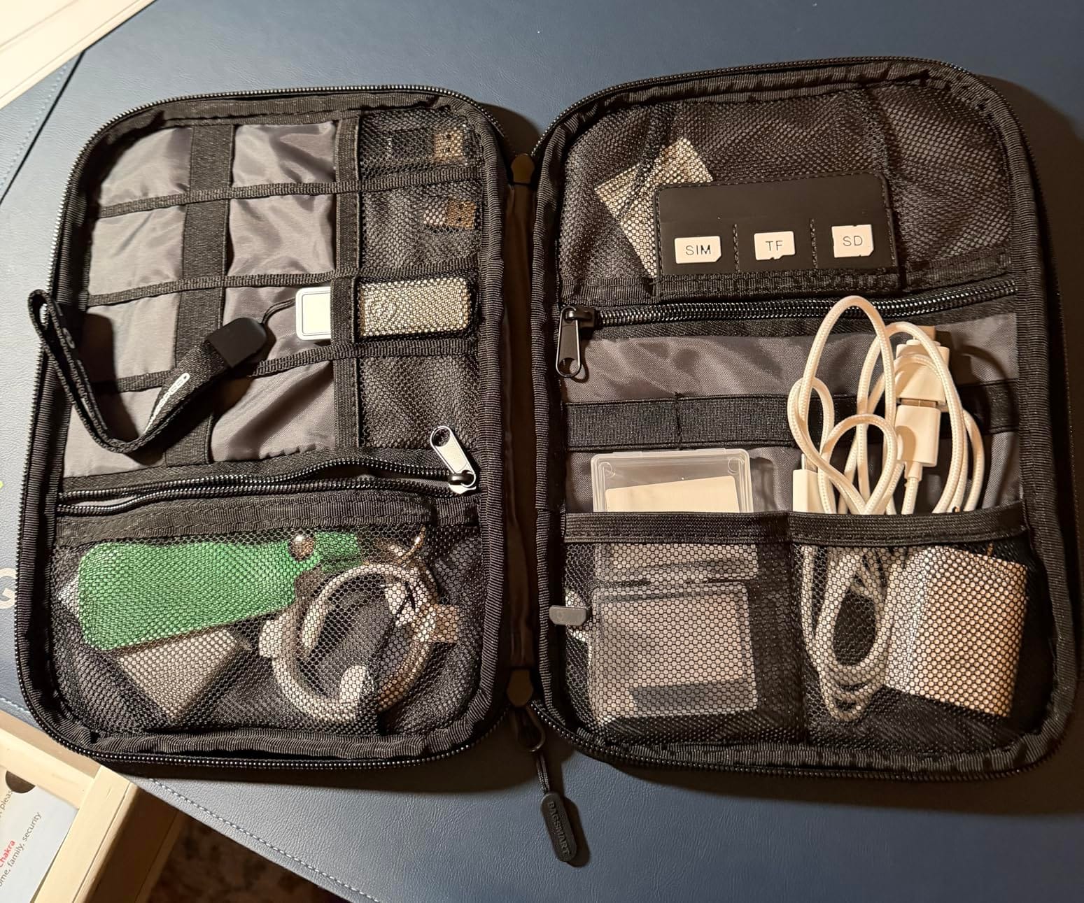 BAGSMART Large Electronic Organizer Travel Case for Tech Accessories, Black customer photo 2