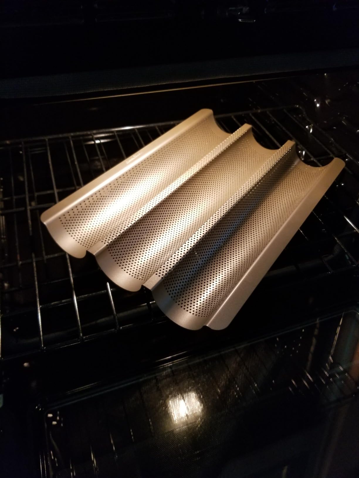 AMAGABELI 2 Pack Baguette Bread Pan 15