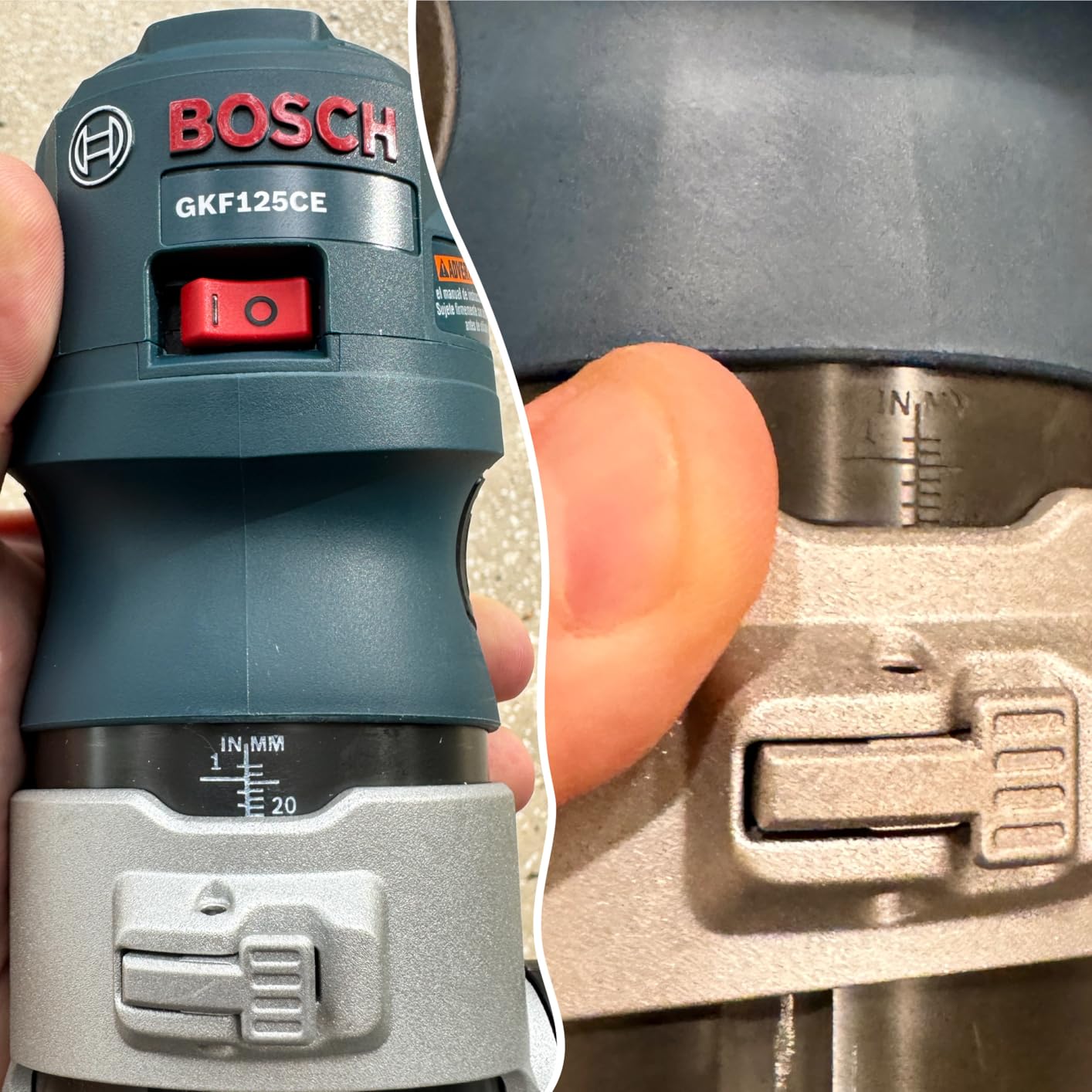 Bosch GKF125CEN Colt 1.25 HP (Max) Variable-Speed Palm Router customer photo 1